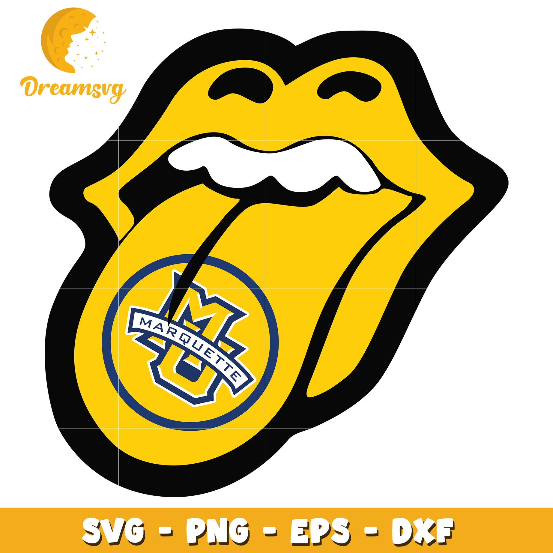 Marquette Tongue SVG PNG EPS DXF