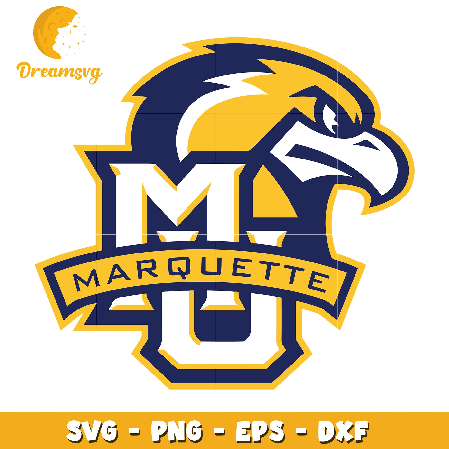 Marquette University Eagle SVG Cut File