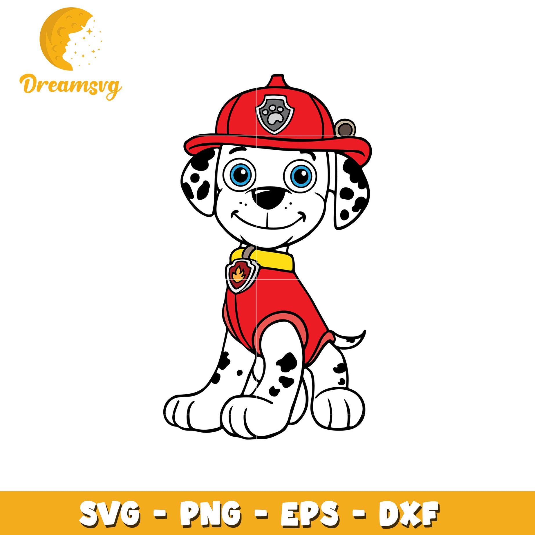 Marshall Fire Pup SVG PNG EPS DXF