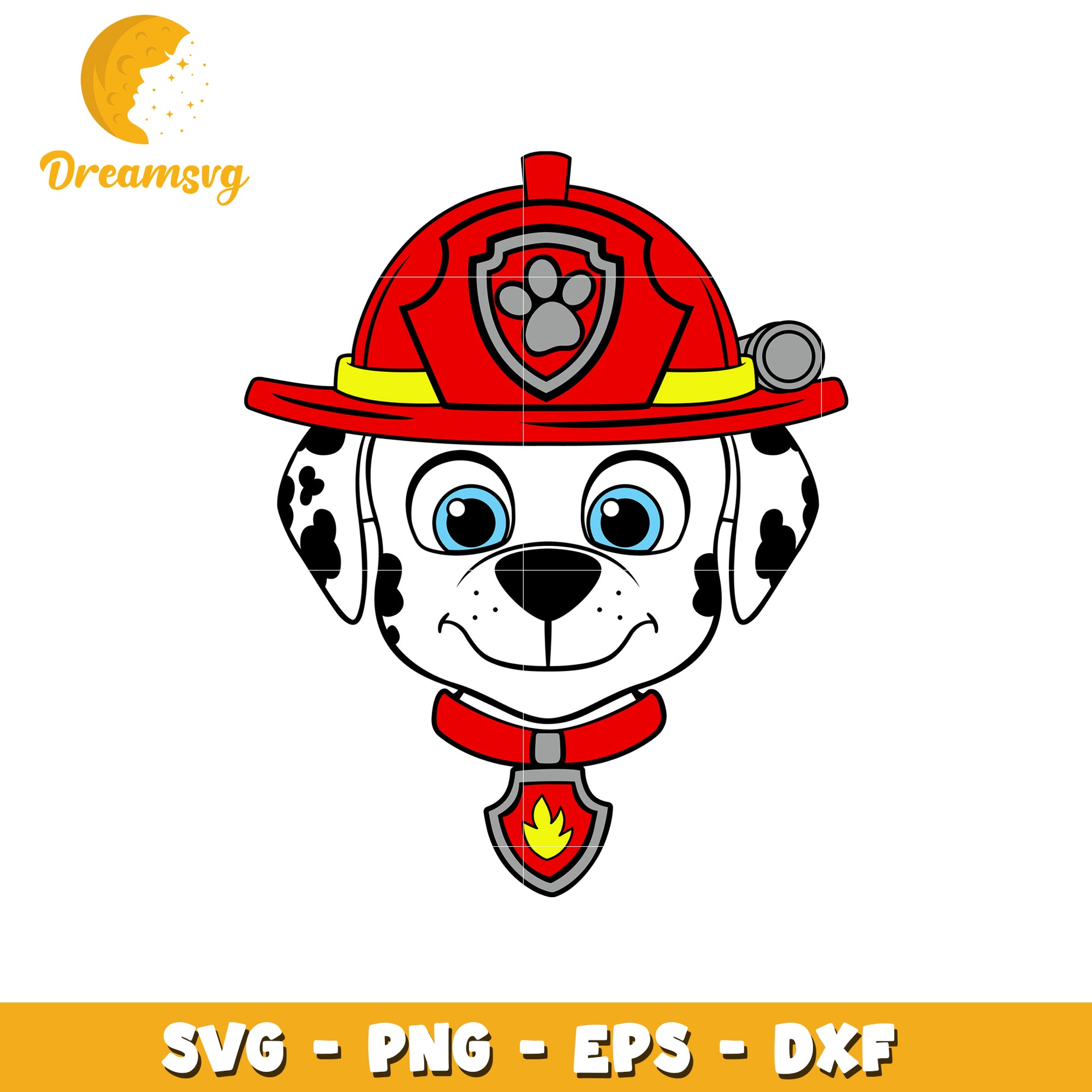 Marshall Firefighter Dalmatian SVG PNG EPS DXF