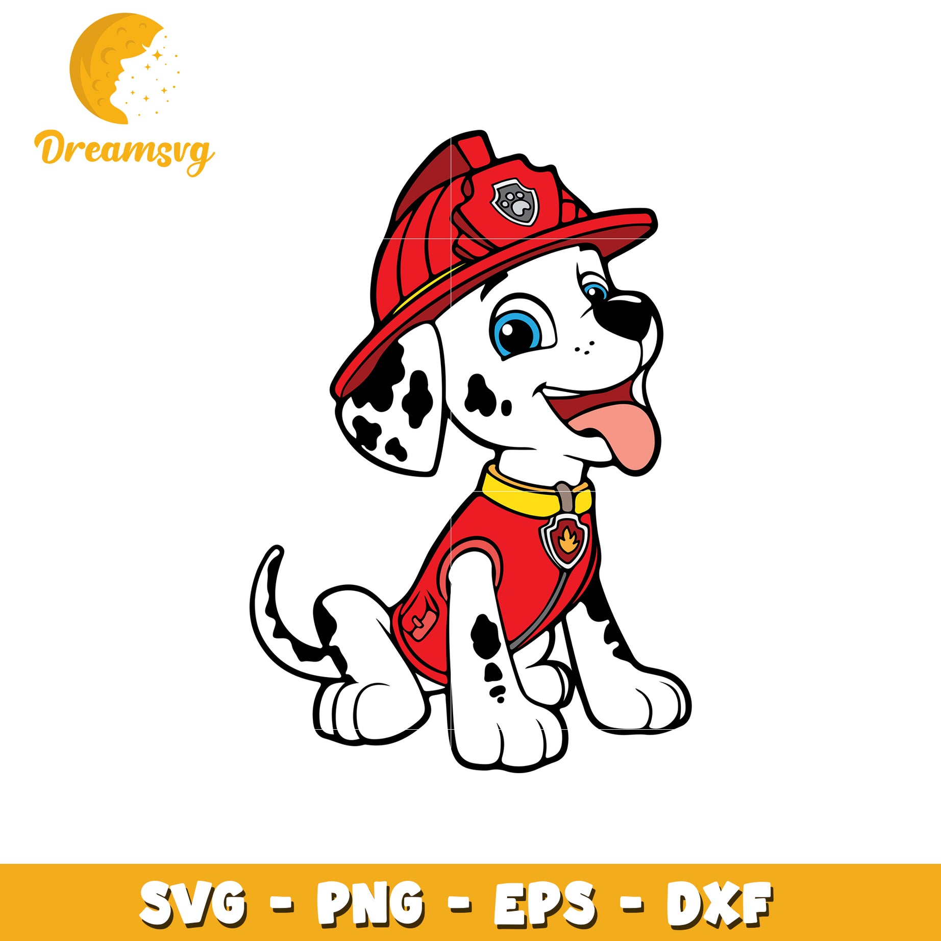 Marshall Firefighter Puppy SVG Cut File