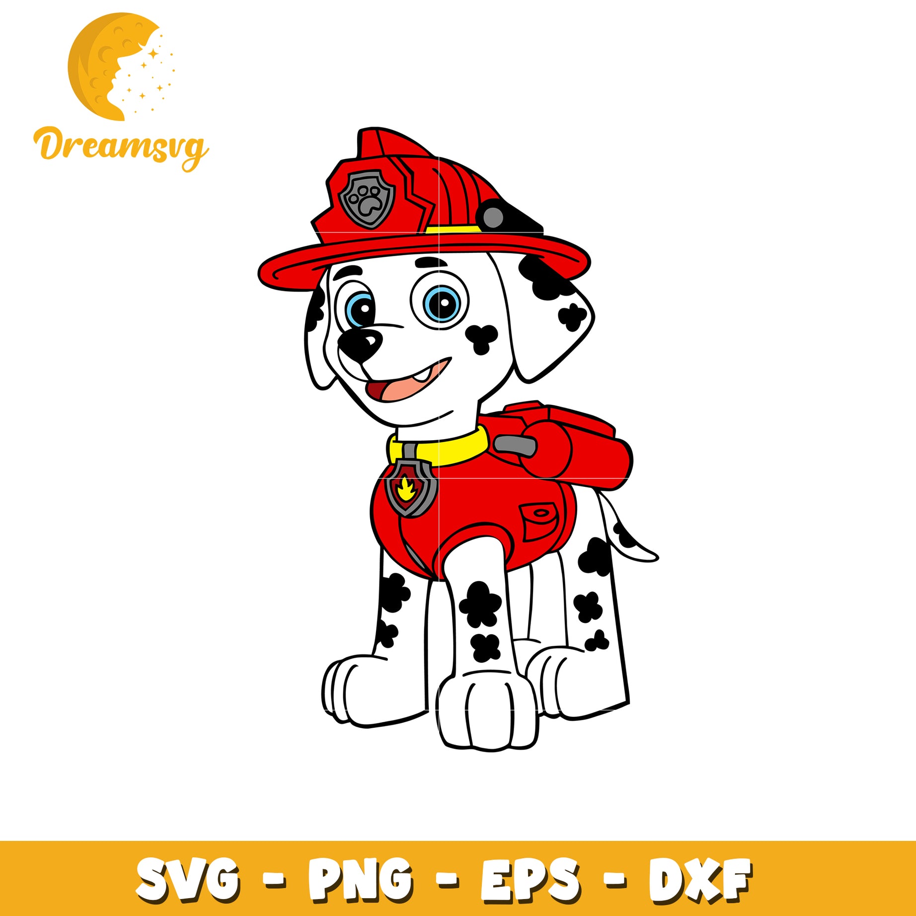 Marshall Firefighter Puppy SVG PNG EPS DXF