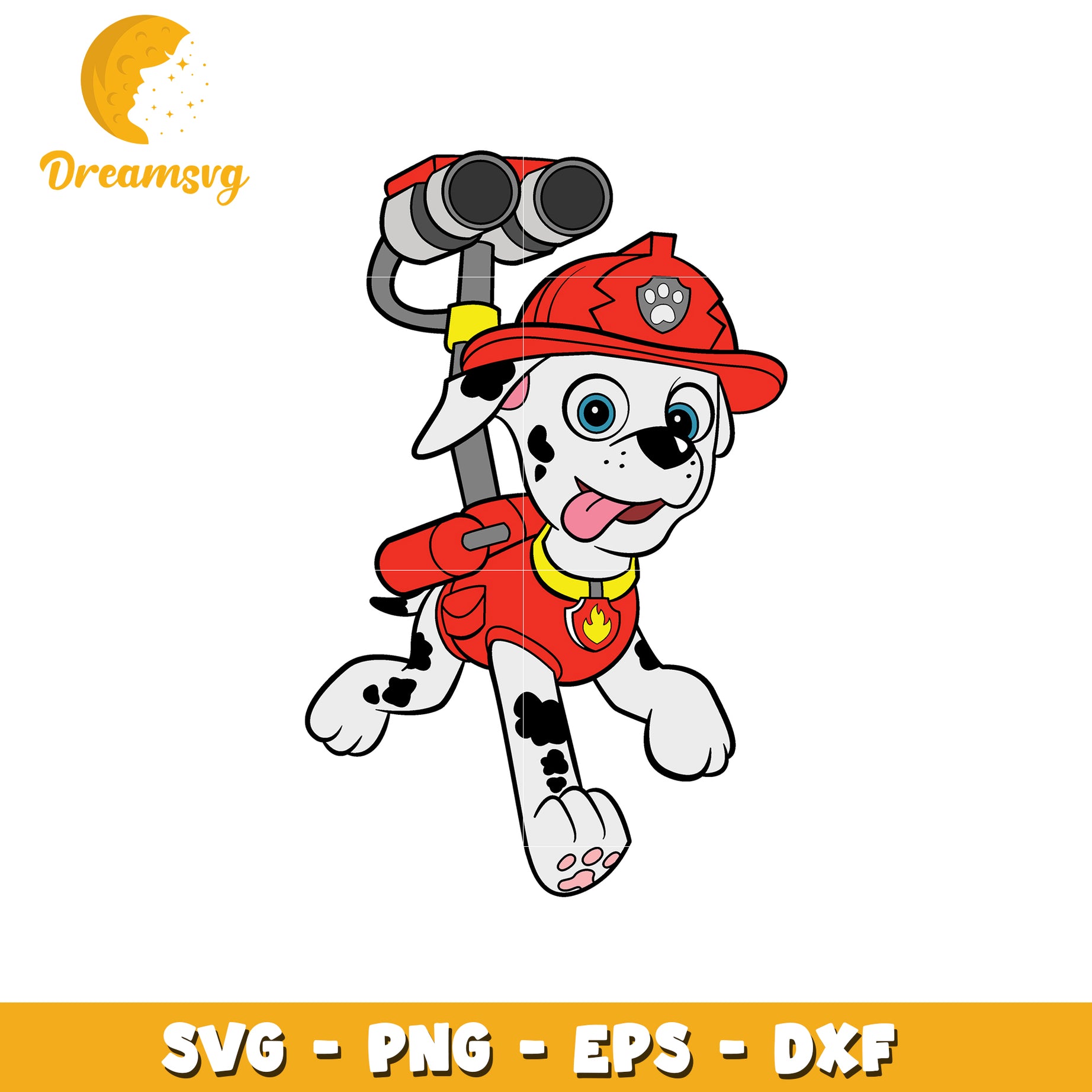 Marshall Paw Patrol Firefighter SVG PNG