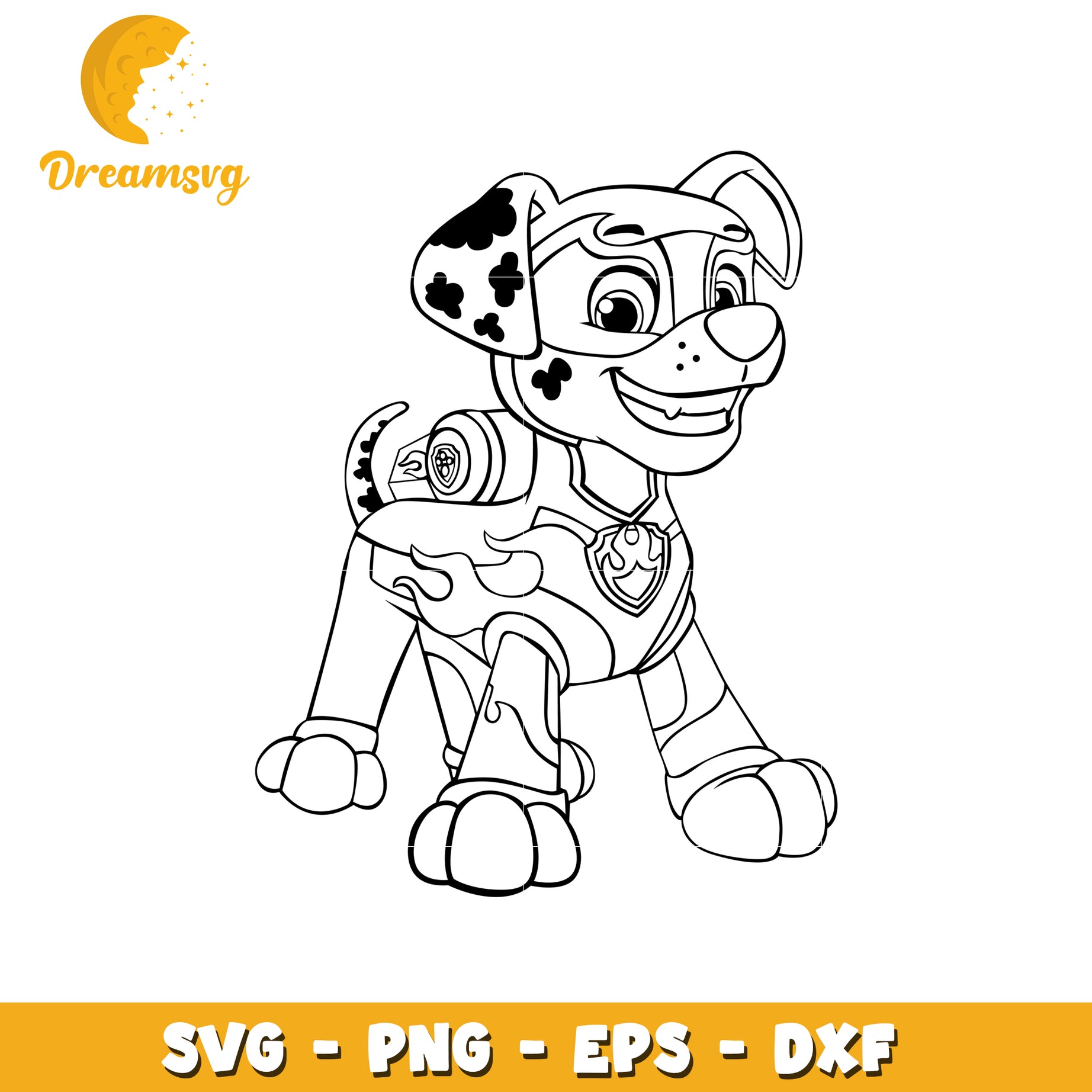 Marshall Paw Patrol SVG PNG EPS DXF