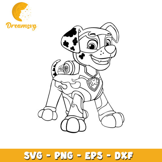 Marshall Paw Patrol SVG PNG EPS DXF