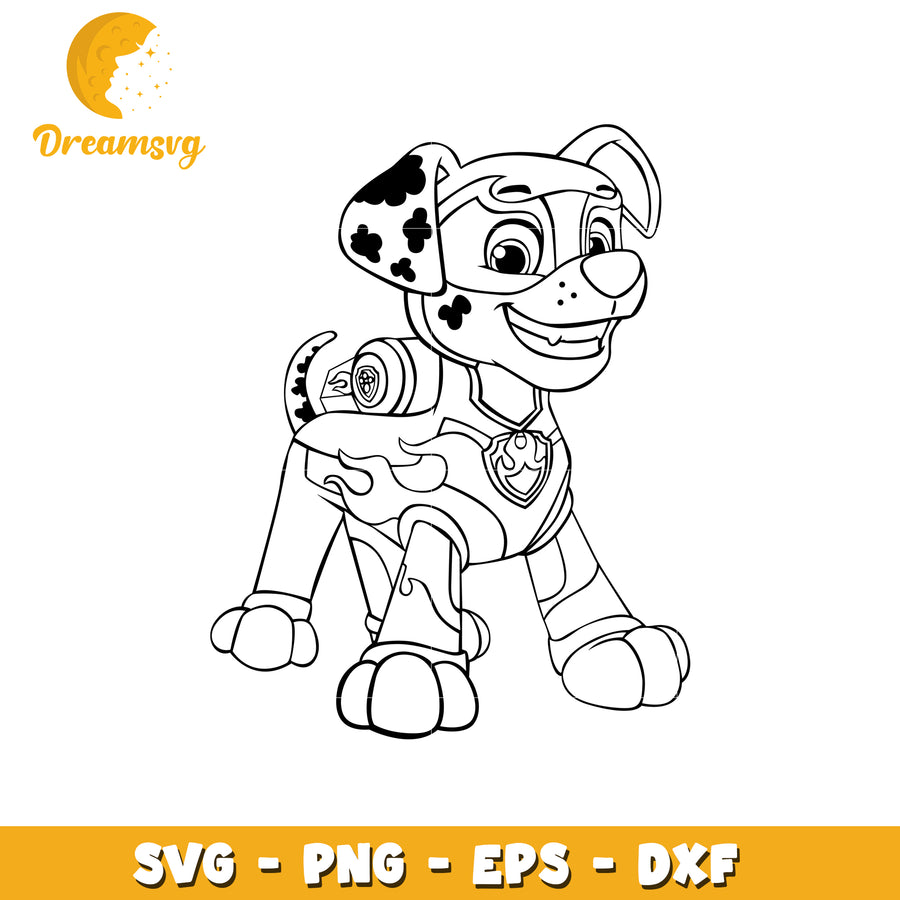 Marshall Paw Patrol SVG PNG EPS DXF