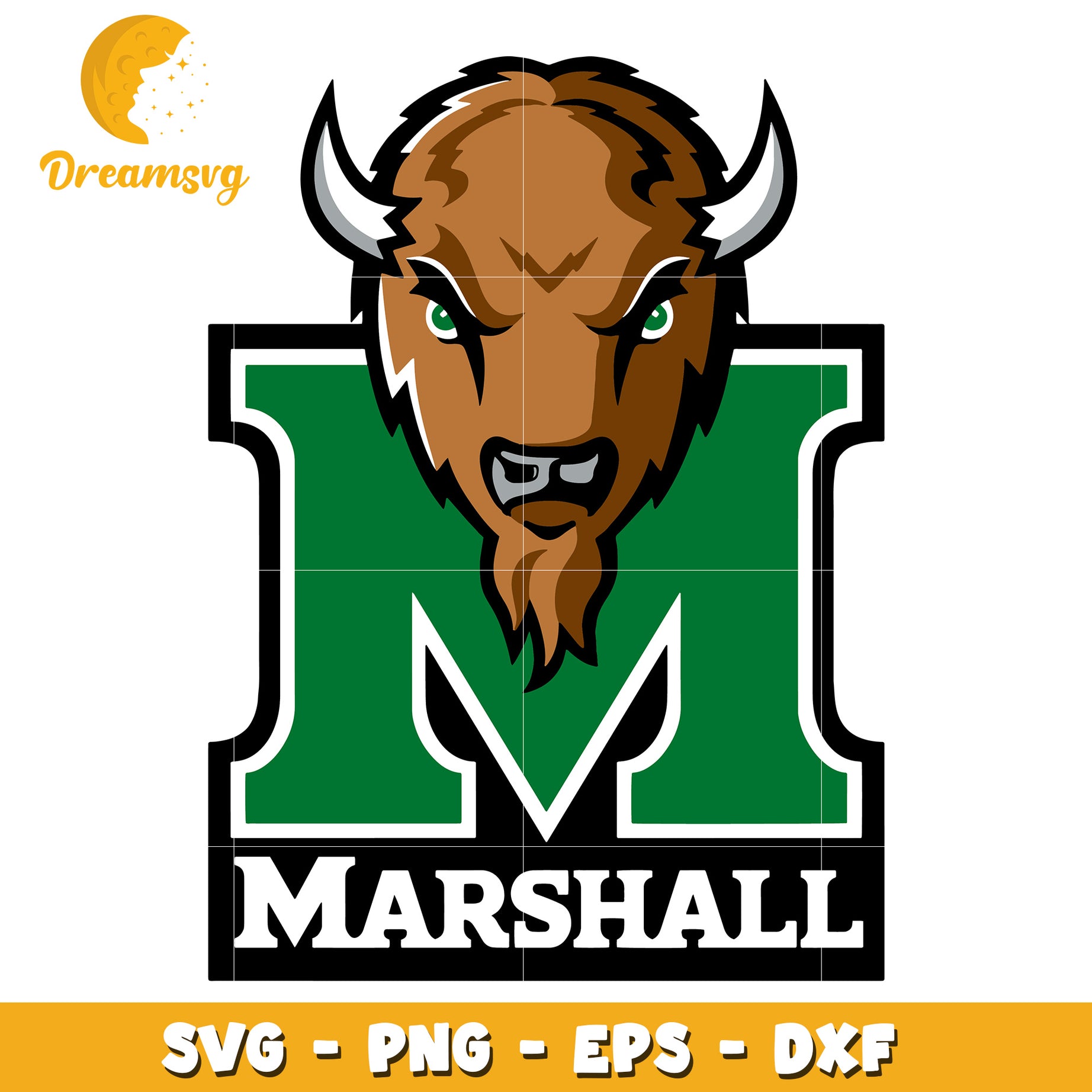 Marshall University Bison SVG Cut File