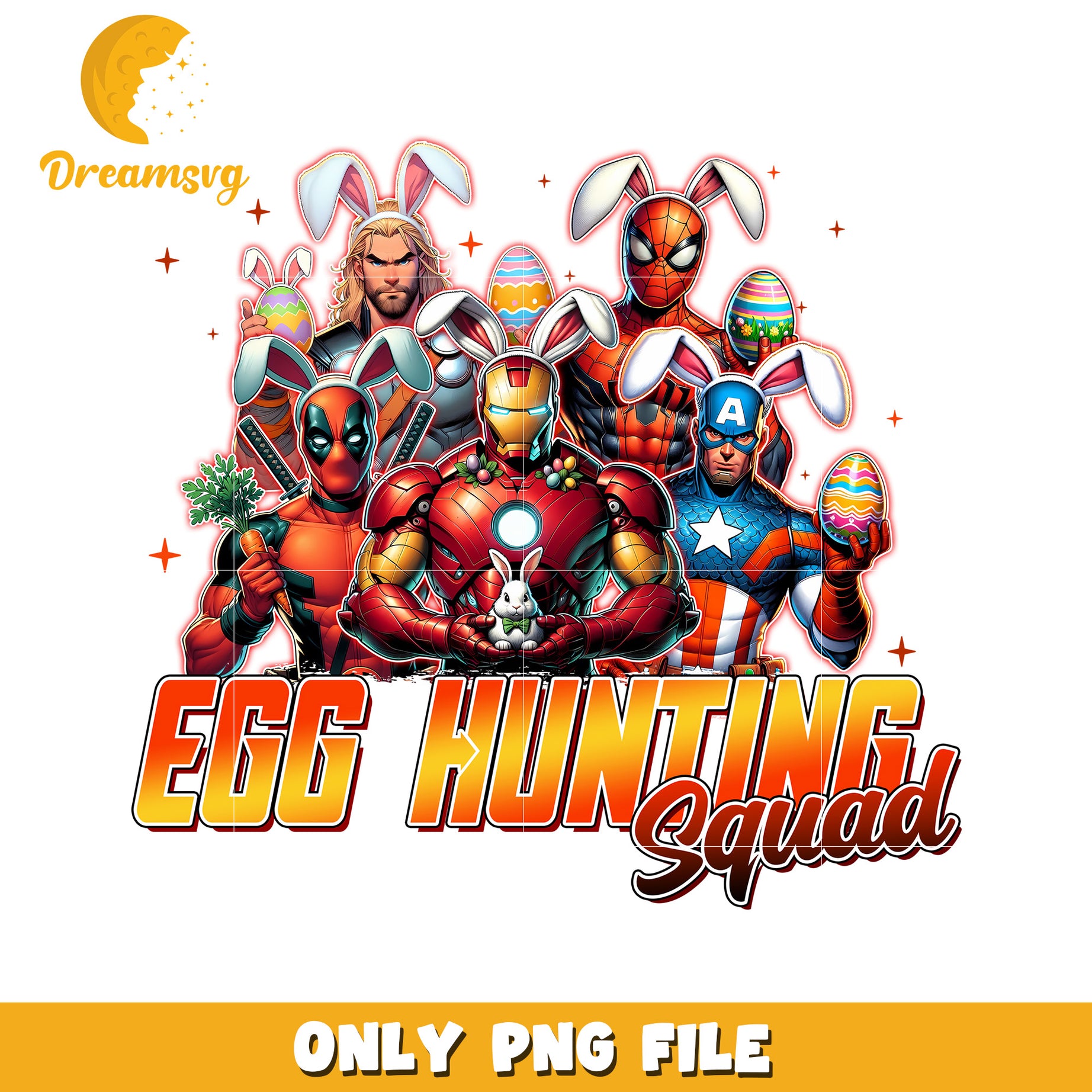 Marvel Easter Egg Hunt PNG Superhero Squad