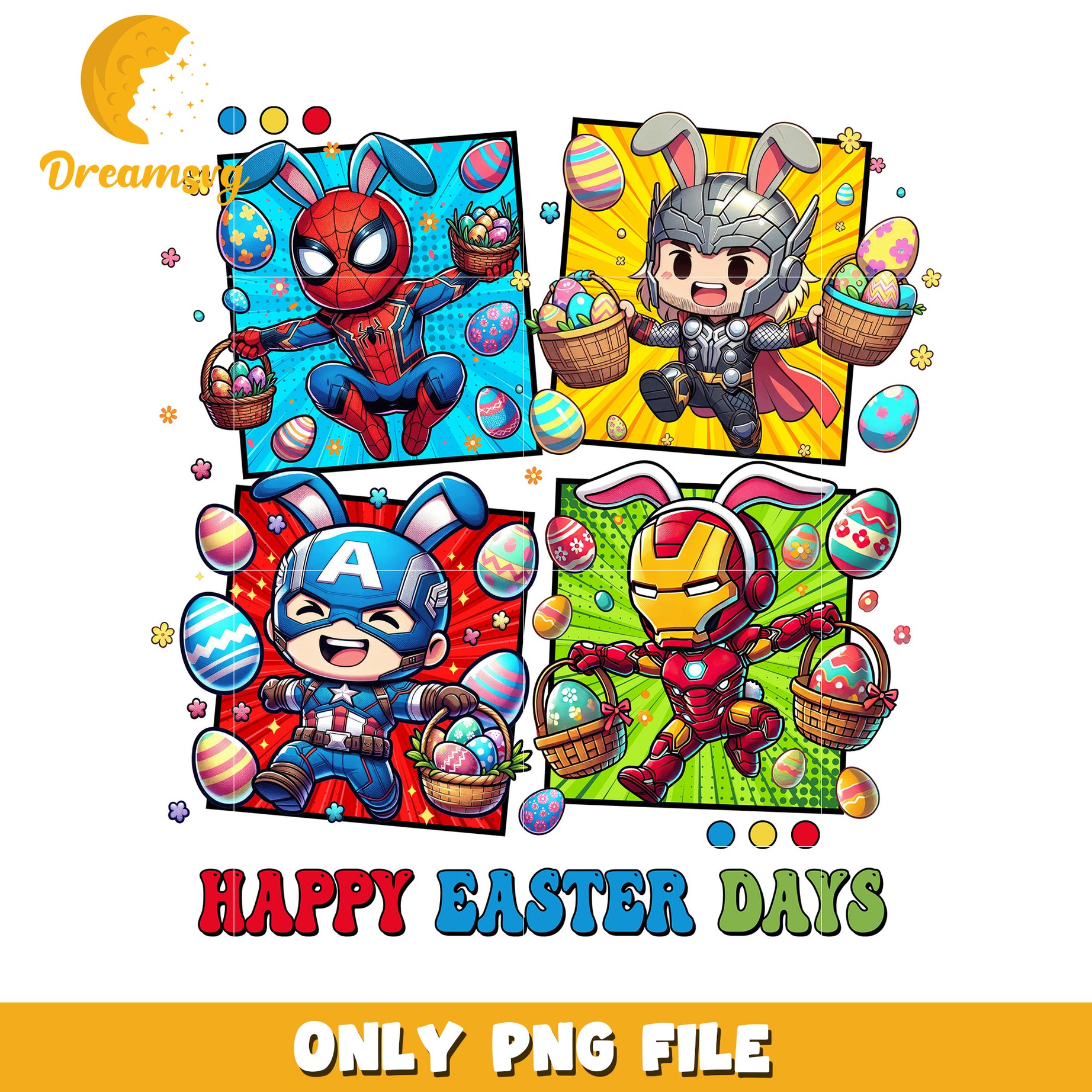 Marvel Easter PNG Avengers Easter Bunny Art