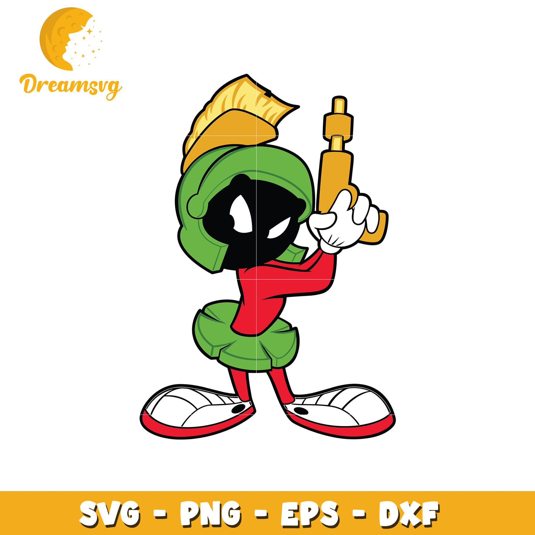 Martin Svg Files Marvin Martian SVG PNG EPS DXF Cut File – DreamSVG Store