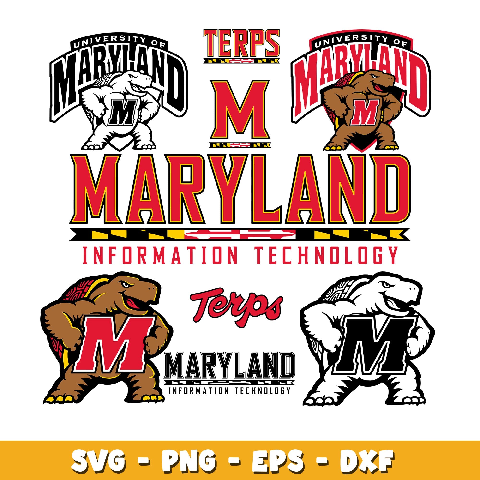 Maryland Terrapins Bundle svg, Maryland Terrapins logo svg, ncaa svg  