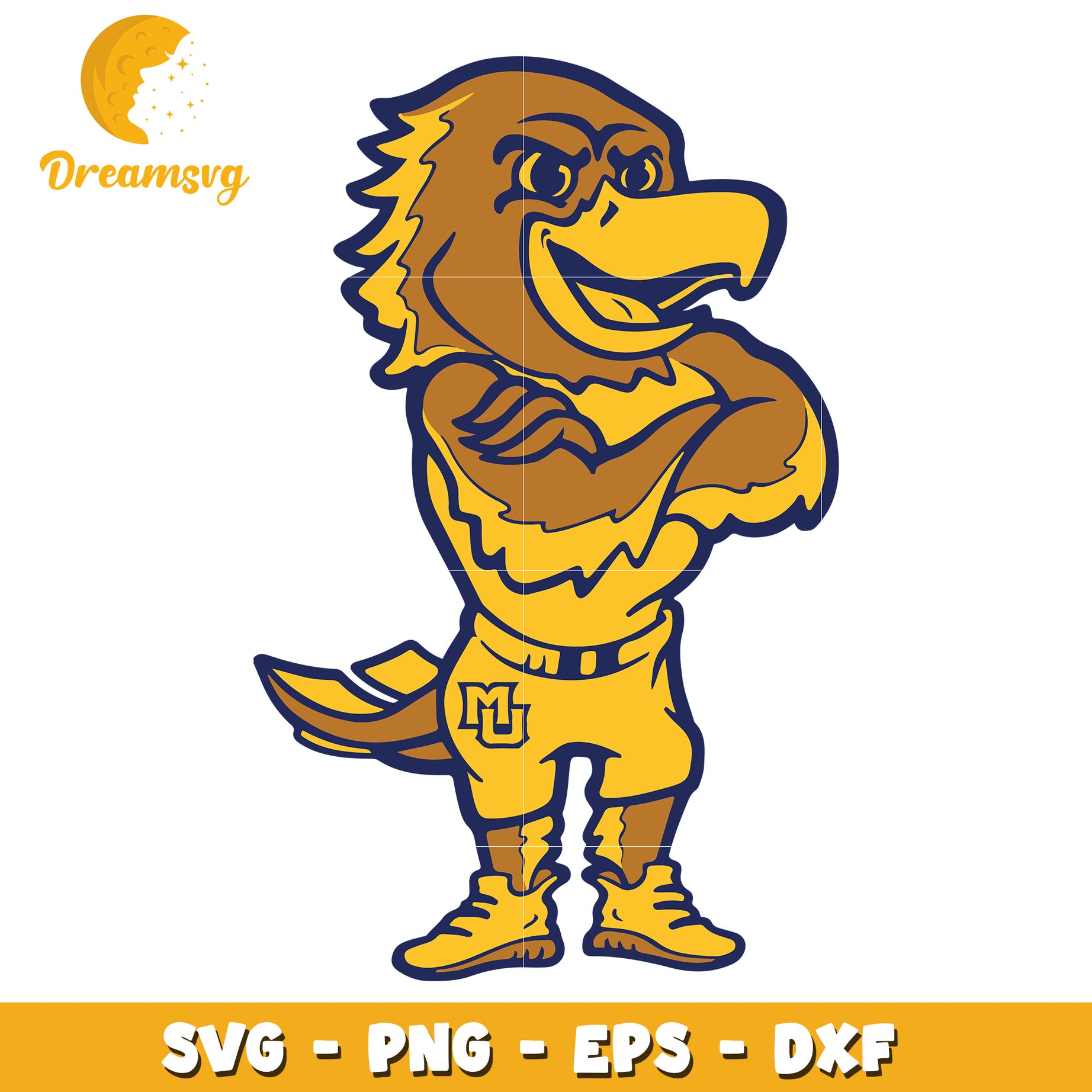 Mascot Eagle SVG PNG EPS DXF Files