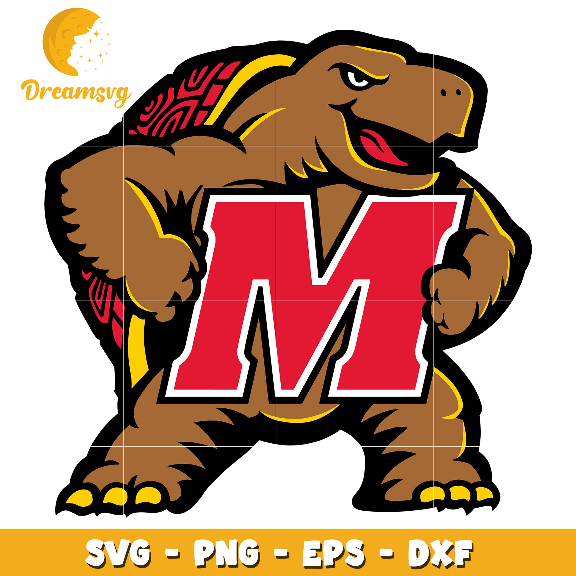 Mascot Turtle SVG PNG EPS DXF Files