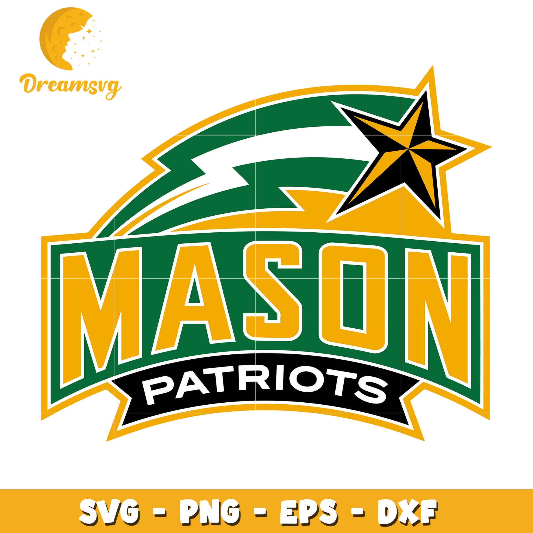 Mason Patriots Logo SVG File Perfect for Custom Projects