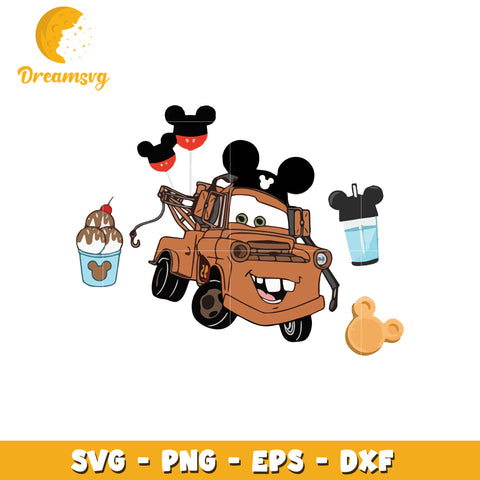 Mater svg, disney svg, cars movie characters svg
