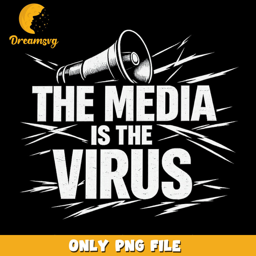 Media Virus PNG, Bold Statement Design, Controversial