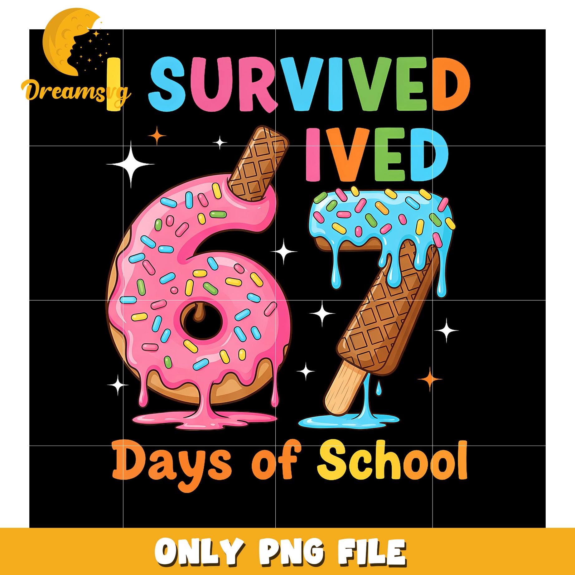 Melting ice cream six seven png, meme edit png, sixseven core png