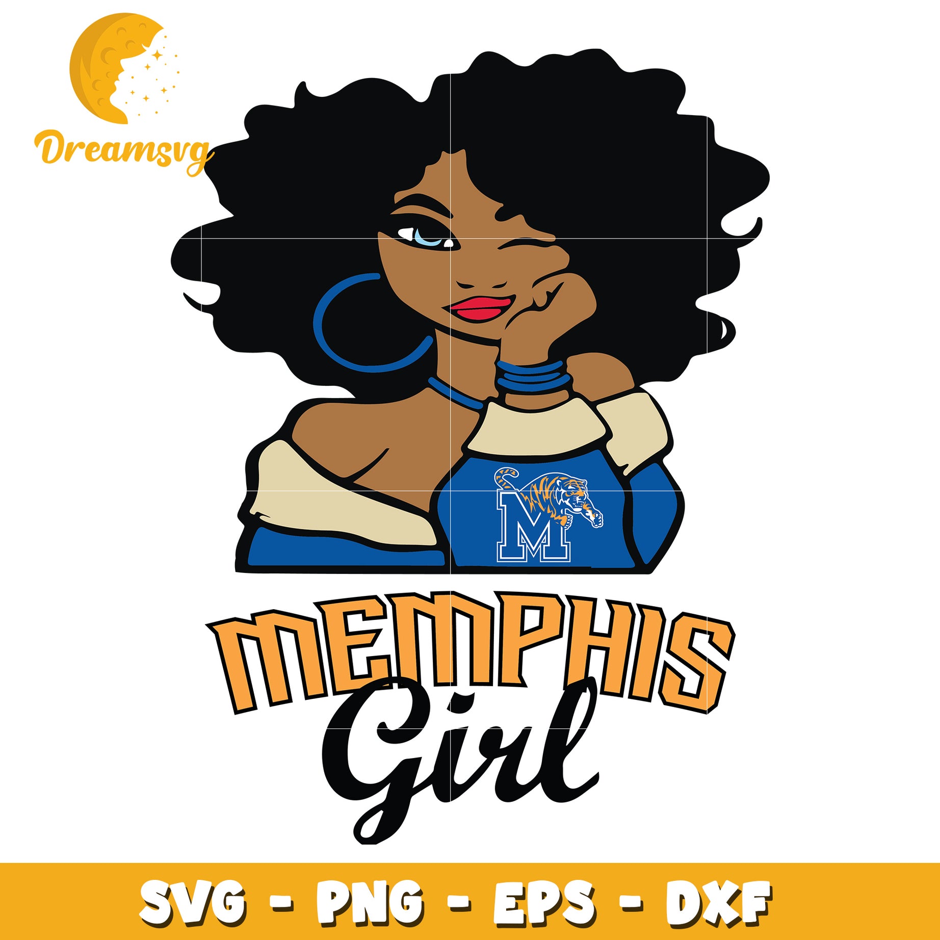 Memphis Girl SVG Design for Creative Projects and Crafts