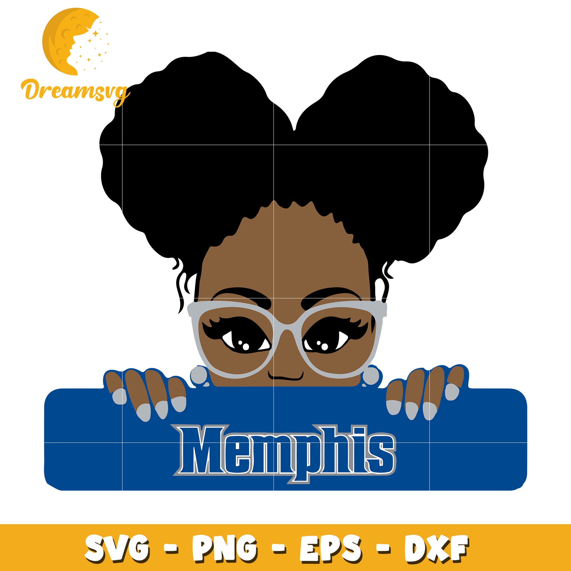 Memphis Girl SVG PNG EPS DXF