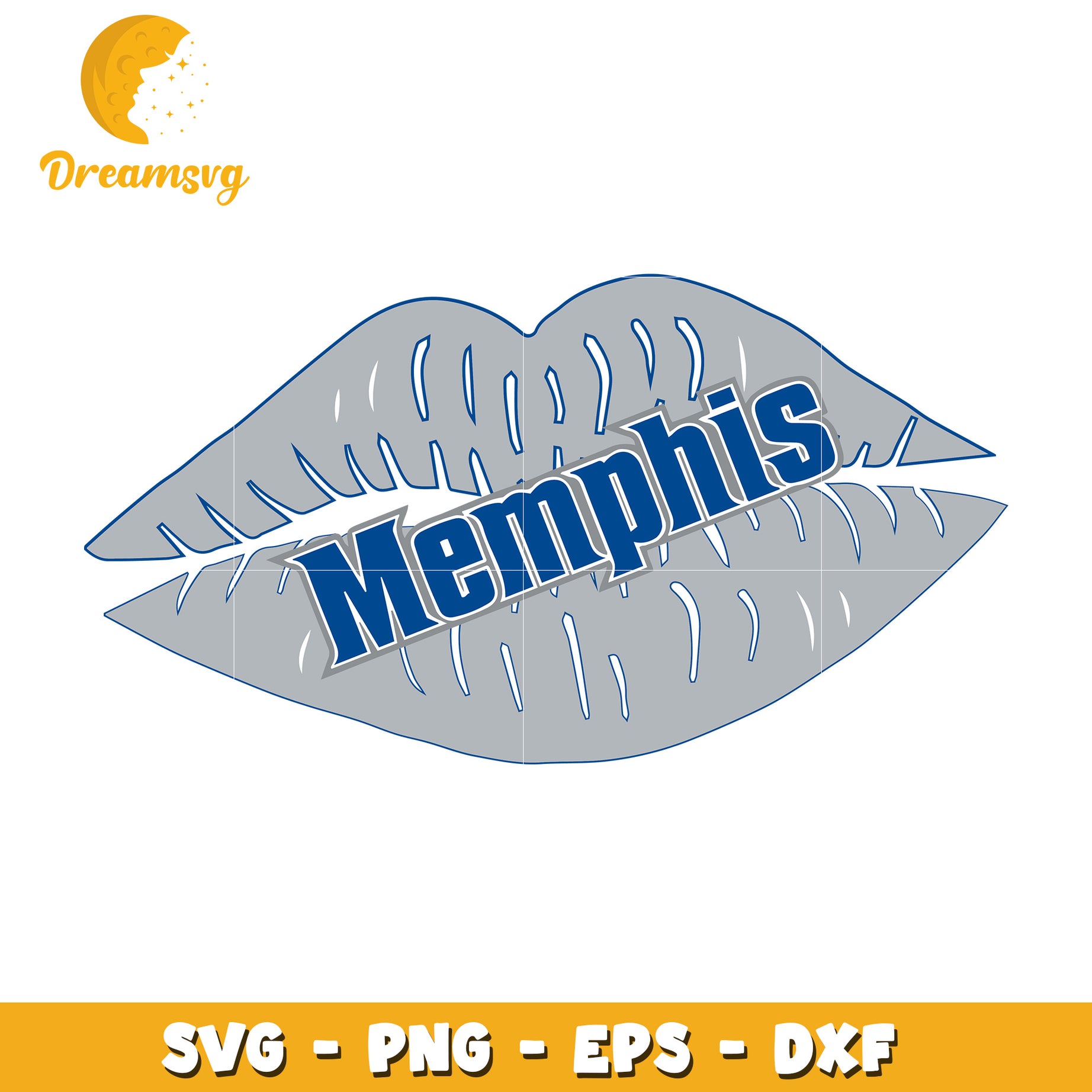 Memphis Lips SVG Cut File