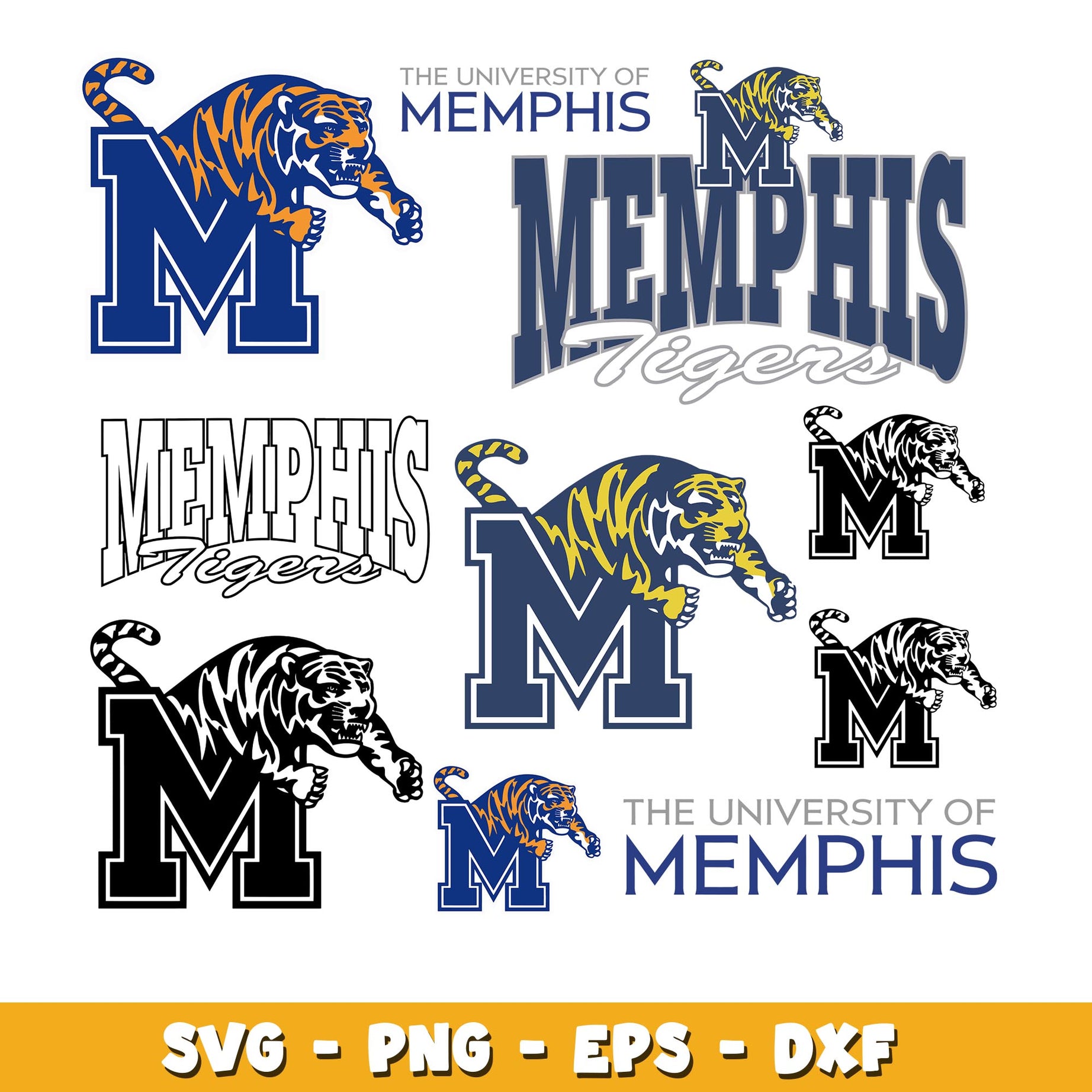 Memphis tigers ncca Bundle svg, Memphis tigers logo svg, ncaa svg  