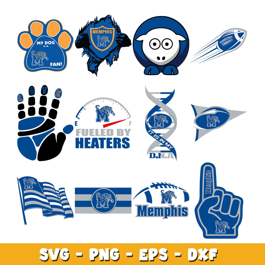 Memphis tigers Football Bundle svg, Memphis tigers logo svg, ncaa svg 