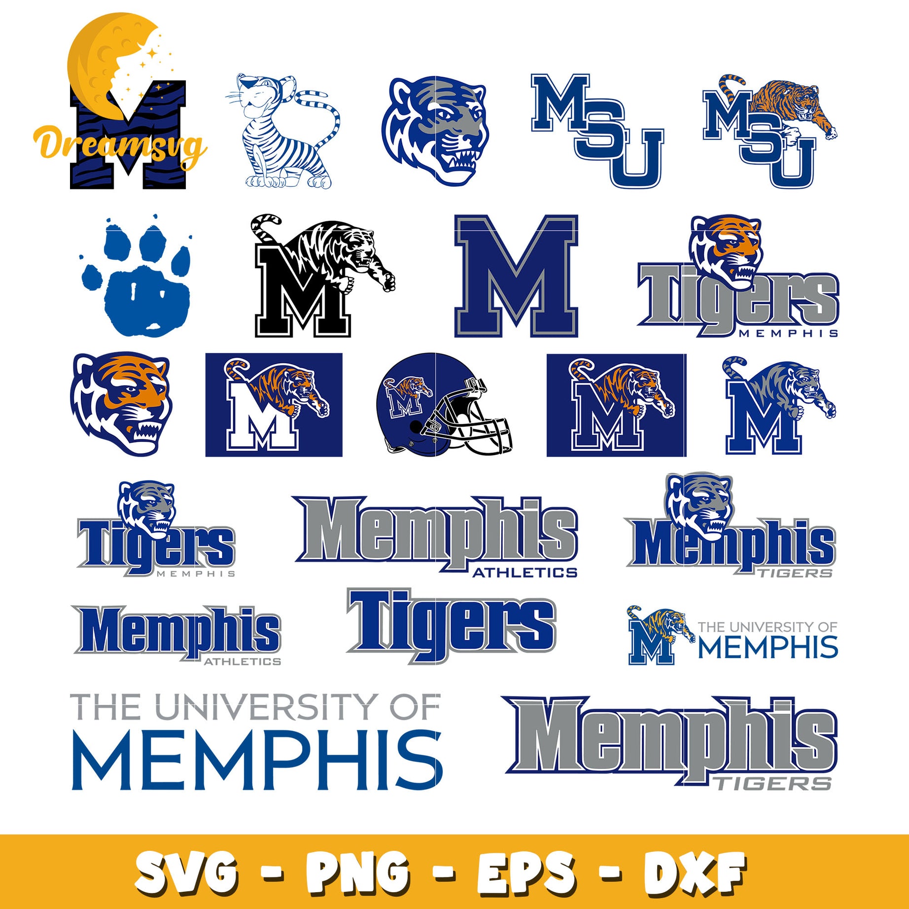 University of memphis bundle svg, university of memphis logo svg