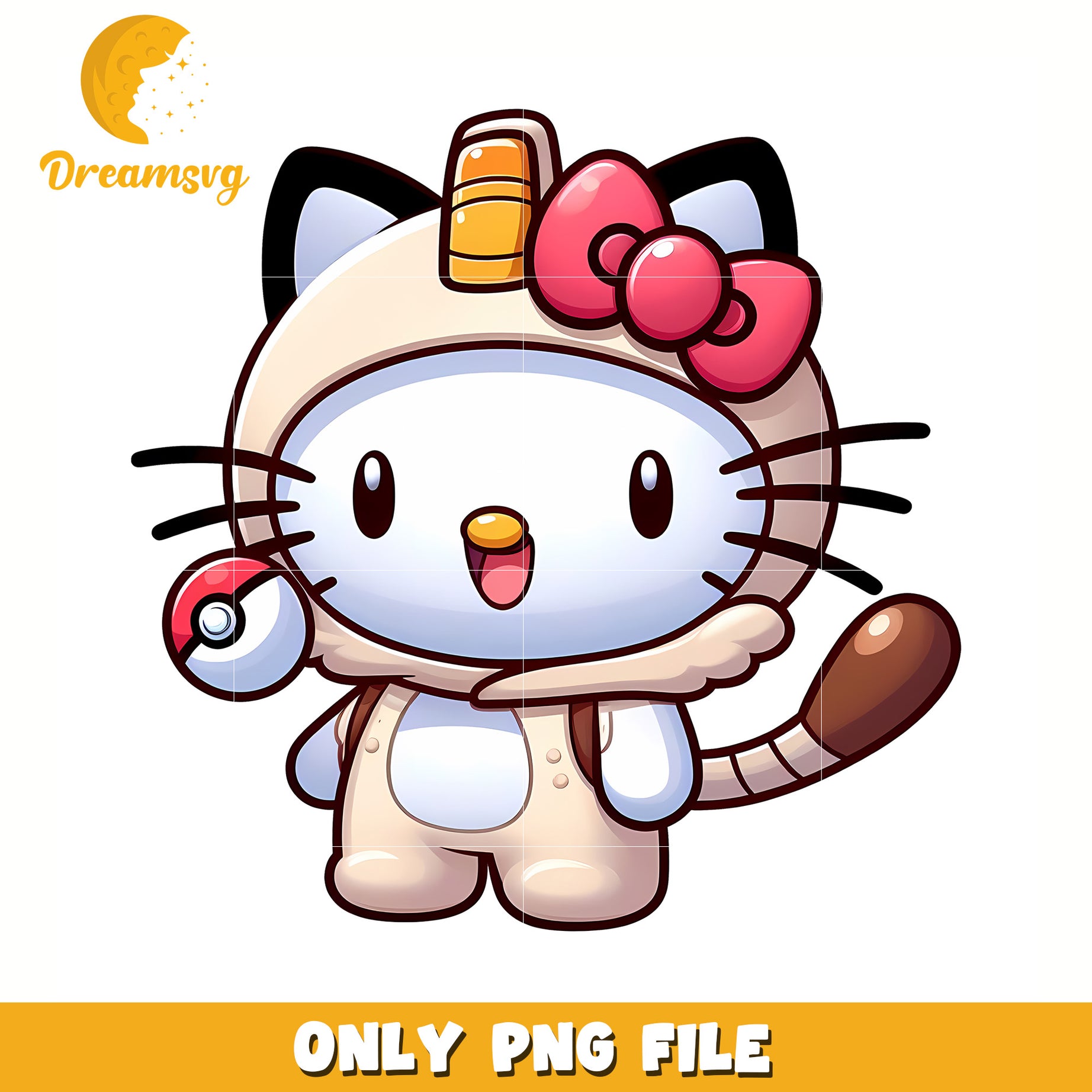 Meowth kitty png, hello kitty mirror png, hello kitty friends png