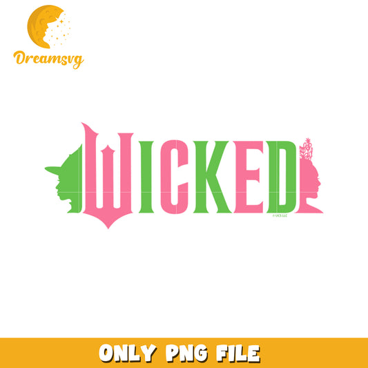 Merch Wicked Pink and Green png, emerald spell png, wicked era png