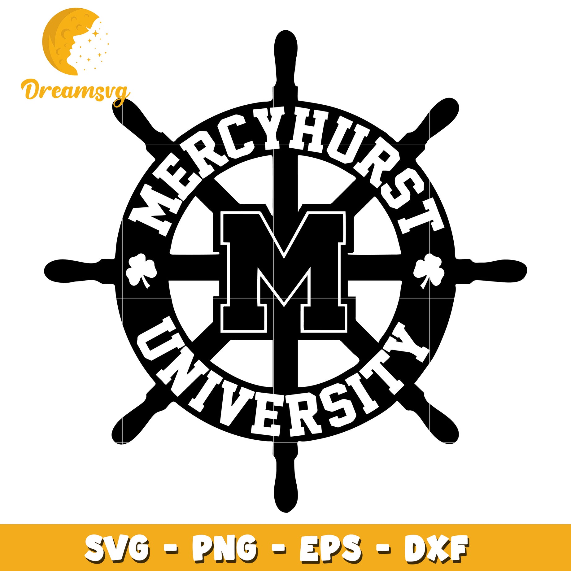 Mercyhurst University SVG Nautical Wheel Design for Crafts