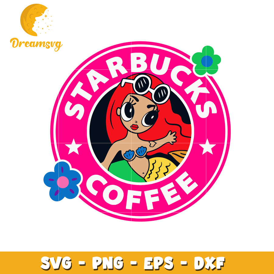 Mermaid starbucks coffee svg, mermaid svg, starbucks coffee svg