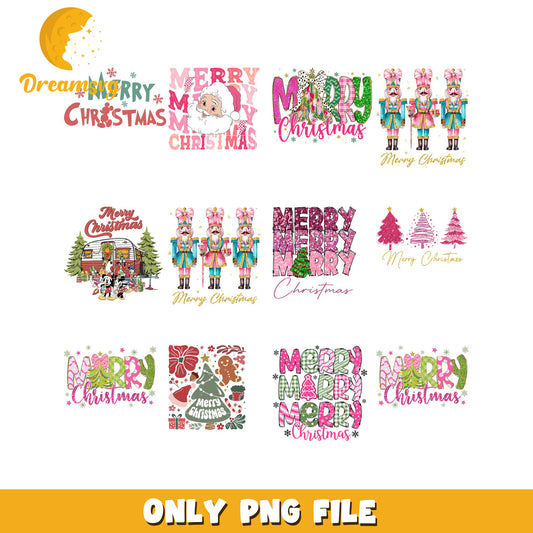 Merry Christmas PNG Bundle Designs