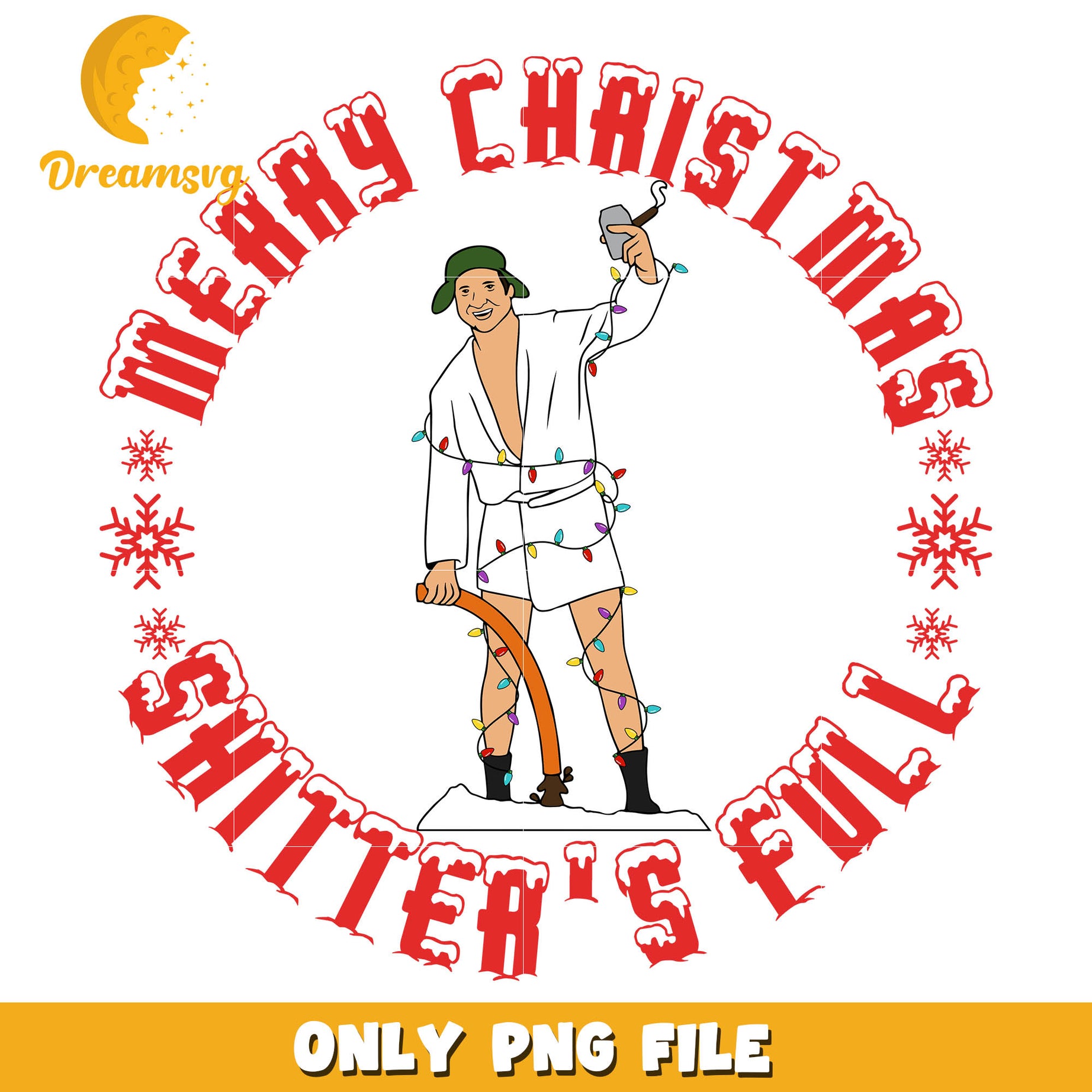 Merry chaistmas shitter's full man png, shitters full​ png