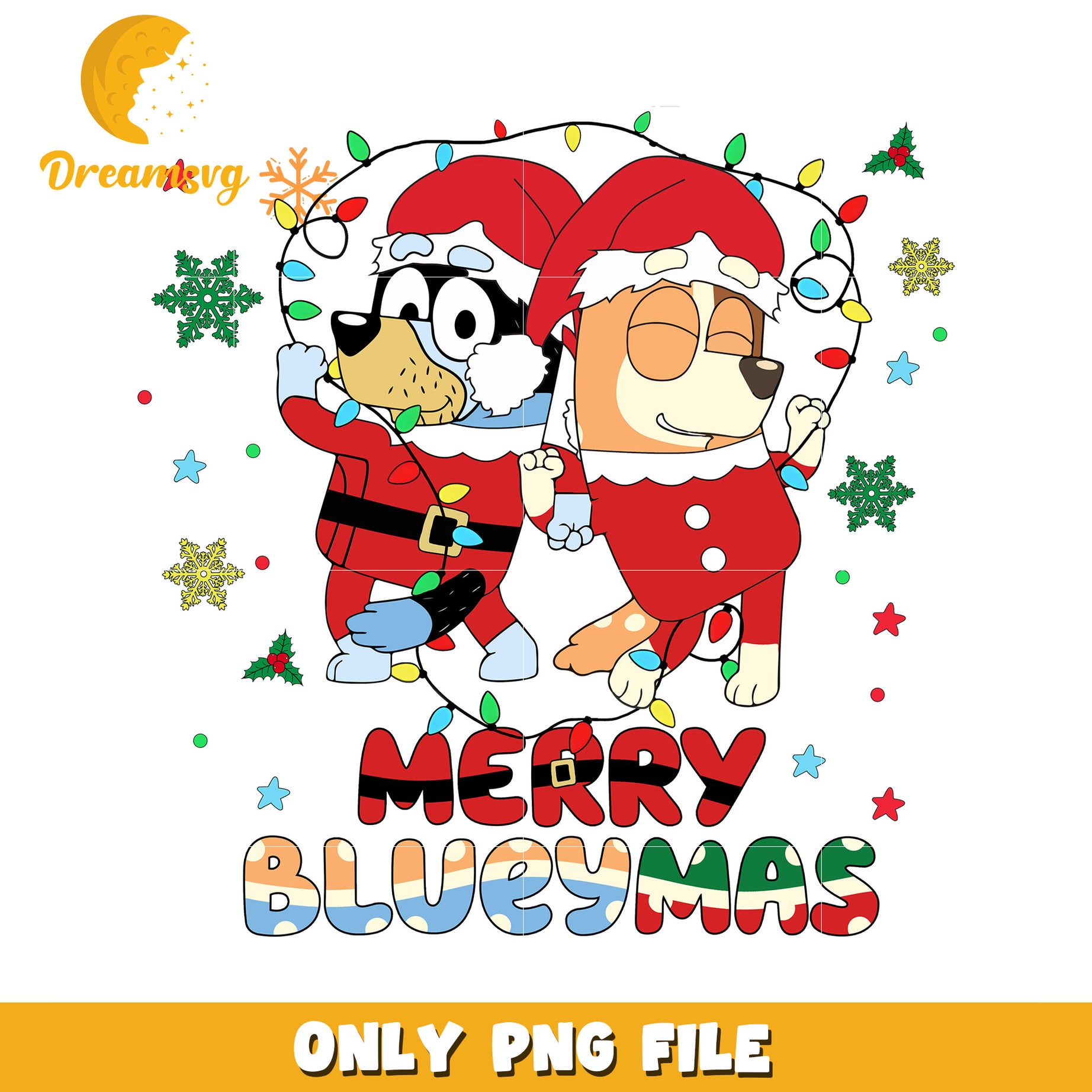 Merry christmas bluey and bingo png, bluey characters png, bluey toys png