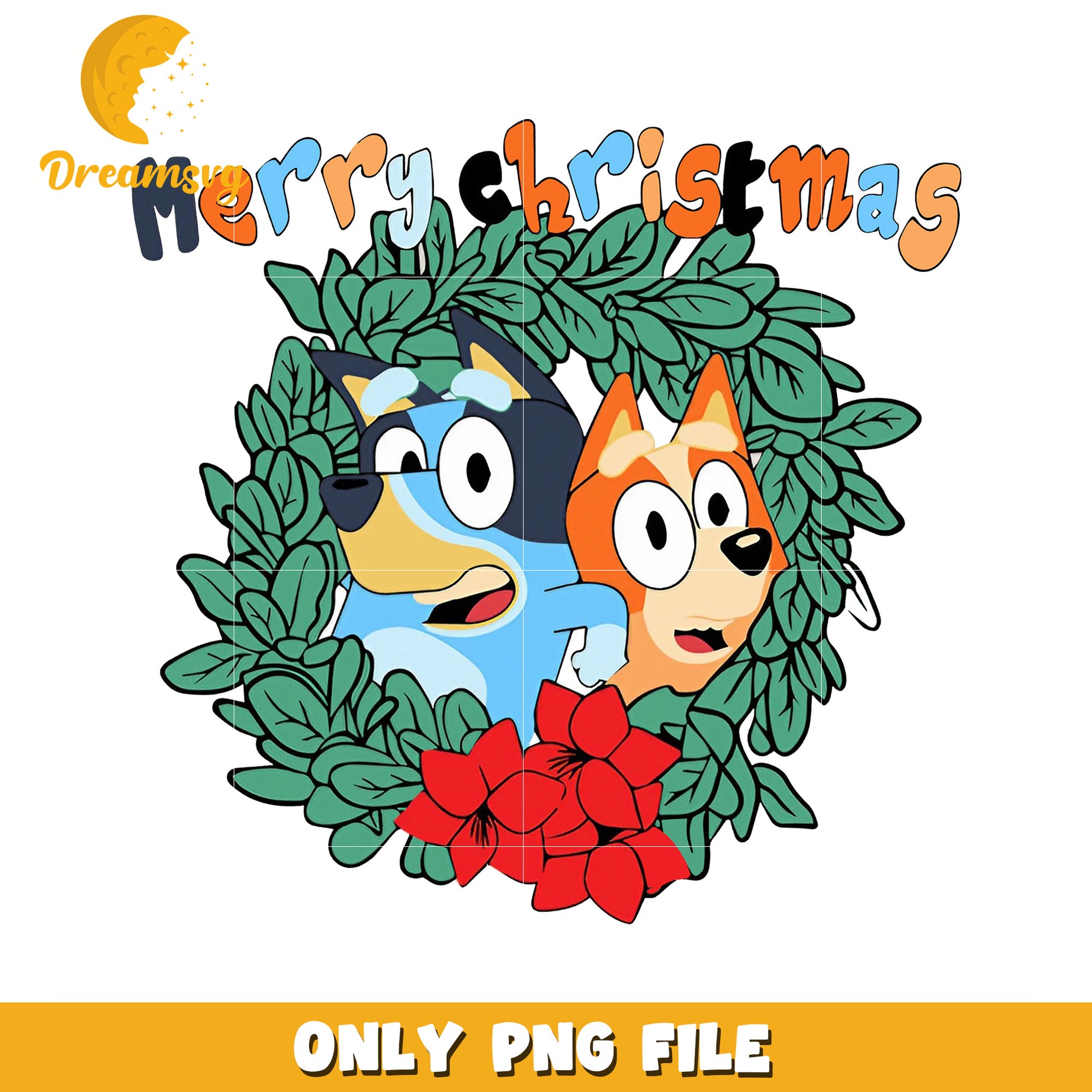 Merry christmas bluey friend png, bluey characters png, bluey png