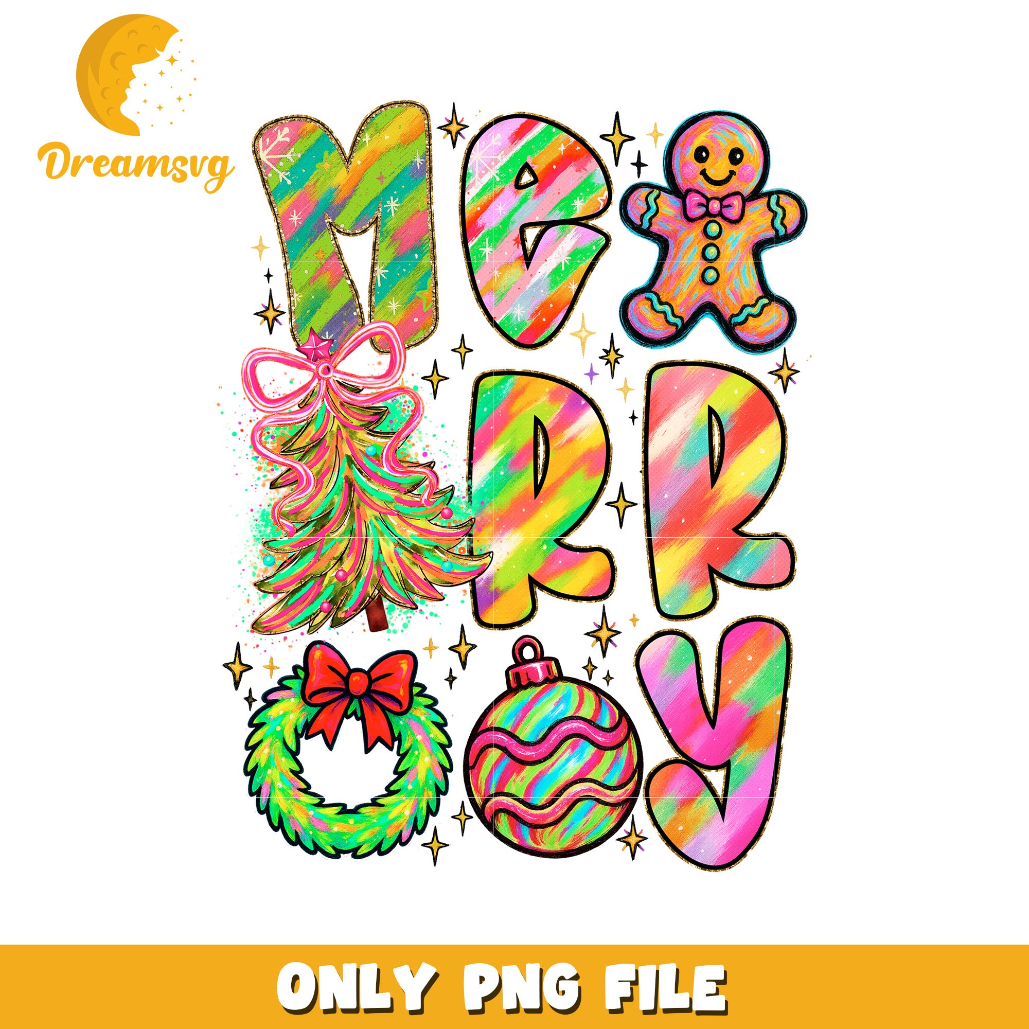 Merry christmas design png, merry christmas​ png, christmas bell png