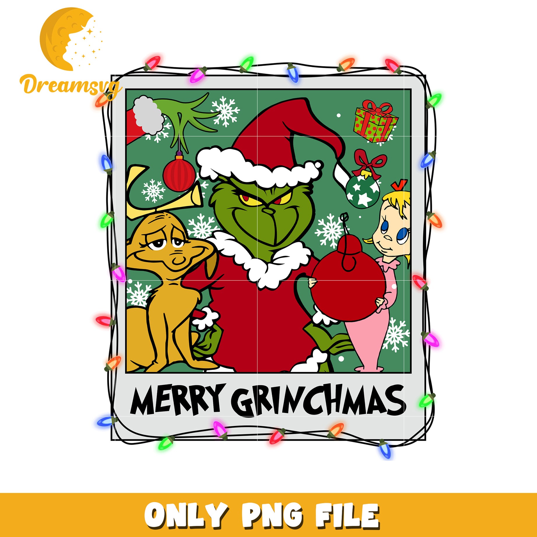Merry christmas grinch png, christmas lights​​ png, baby grinch png