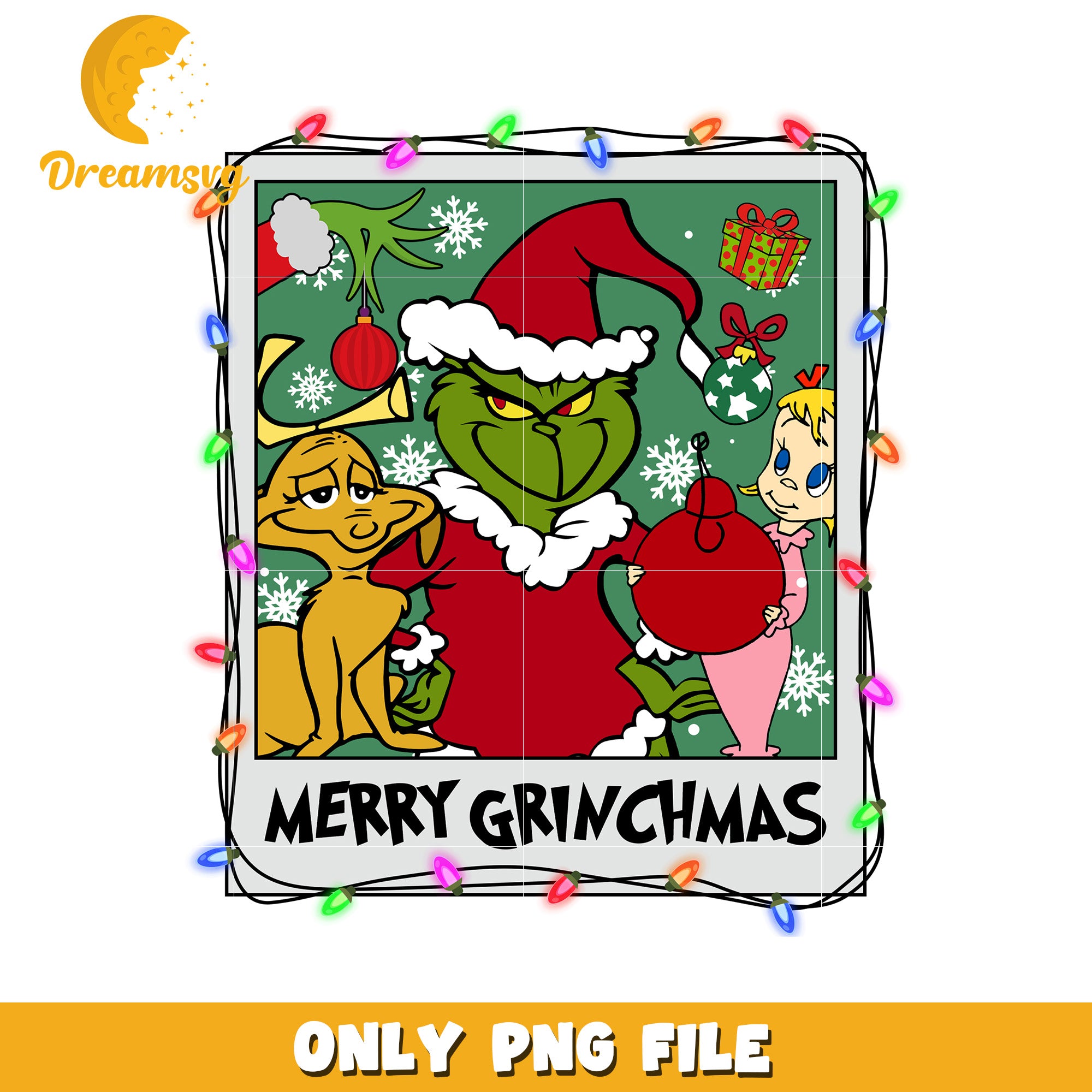 Merry christmas grinch png, christmas lights​​ png, baby grinch png