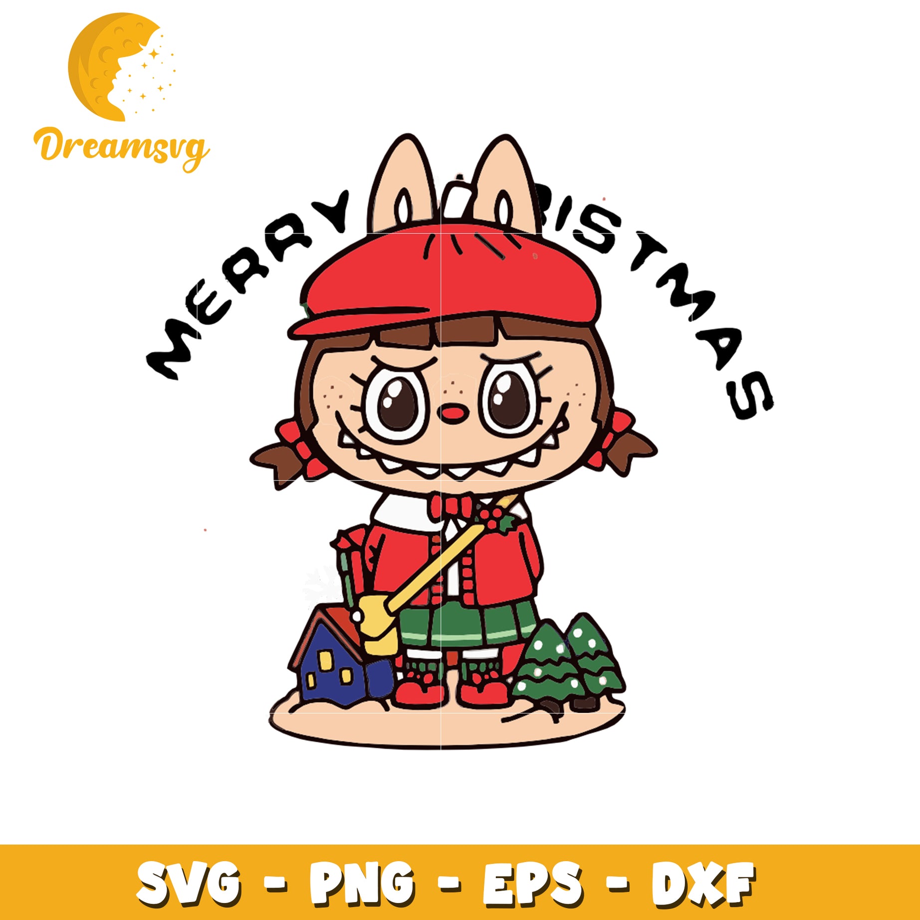 Merry christmas labubu svg, secret labubu svg, labubu amazon svg
