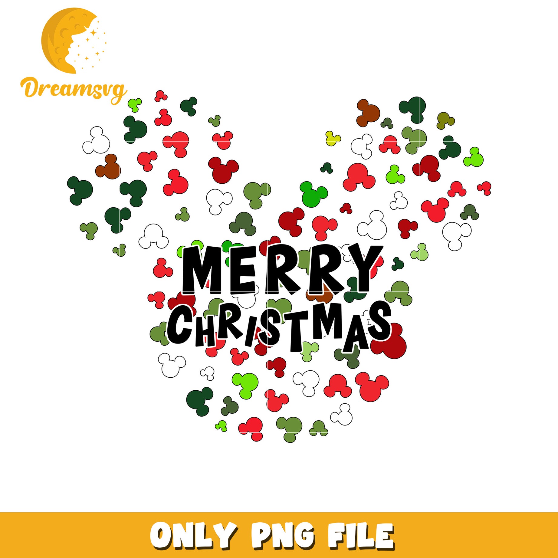 Merry christmas mickey logo png, holiday cheer png, disney festive png