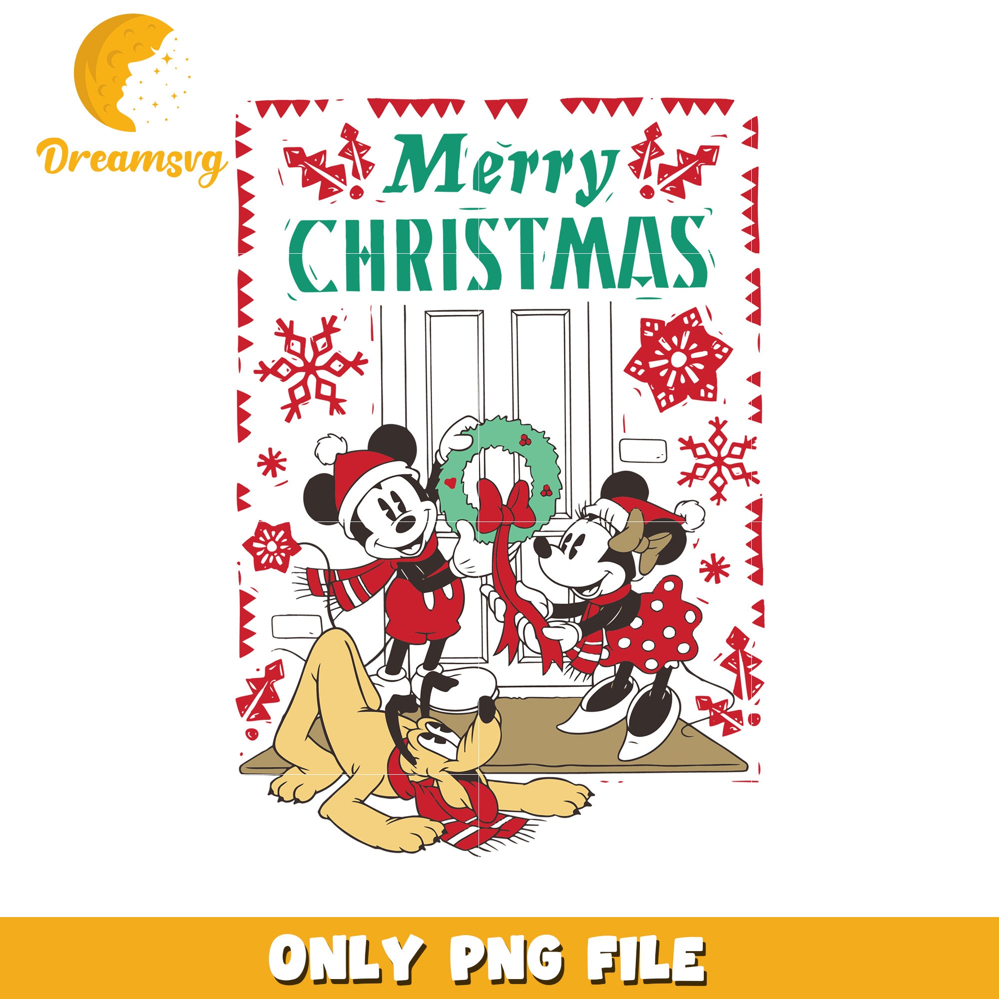 Merry christmas png, disney characters png, mickey christams png