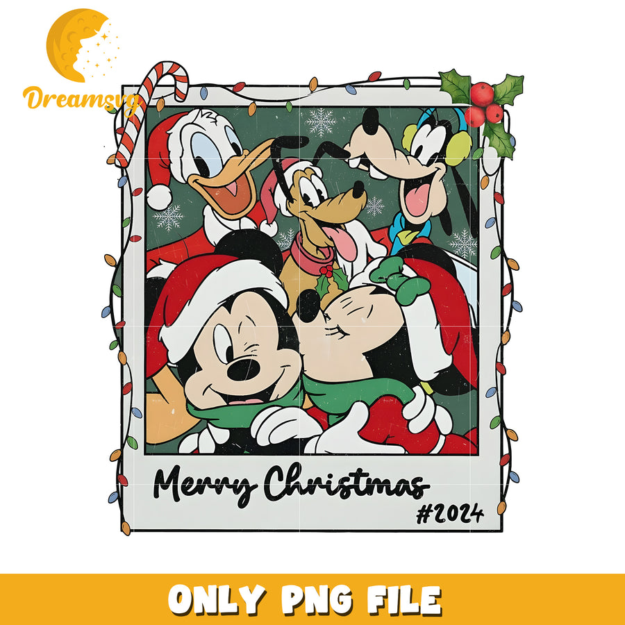 Merry christmas png, mickey friends png, christmas cartoon png