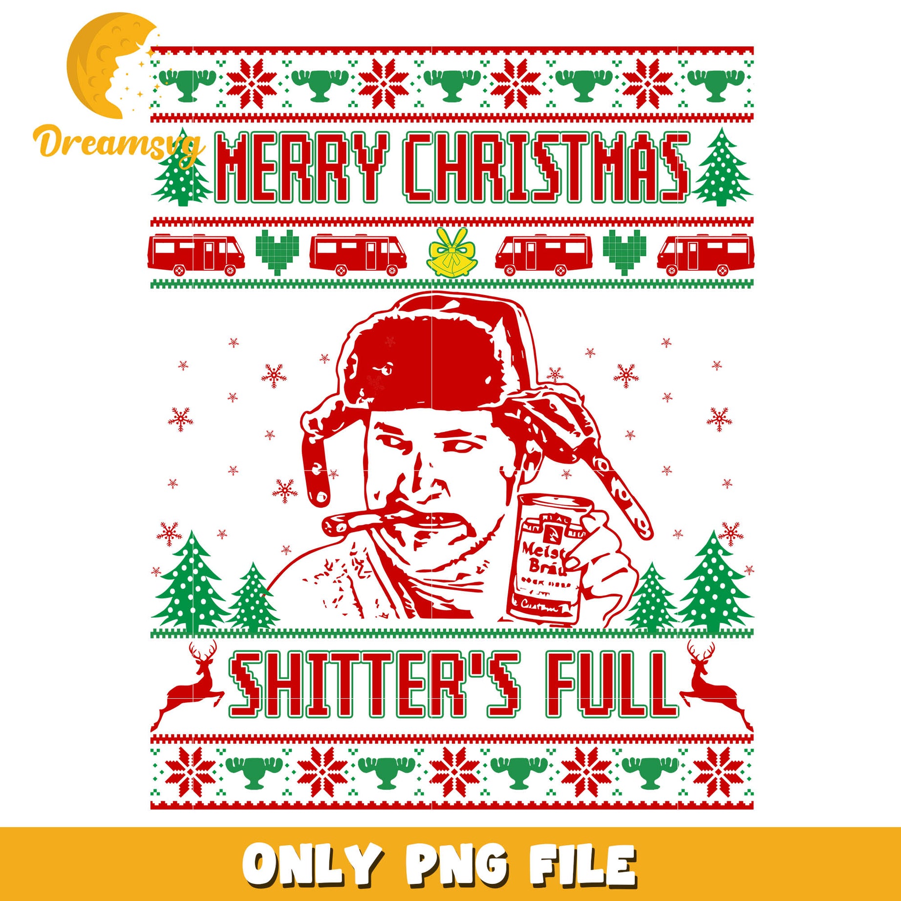 Merry christmas shitter's full png, shitter was full​ png