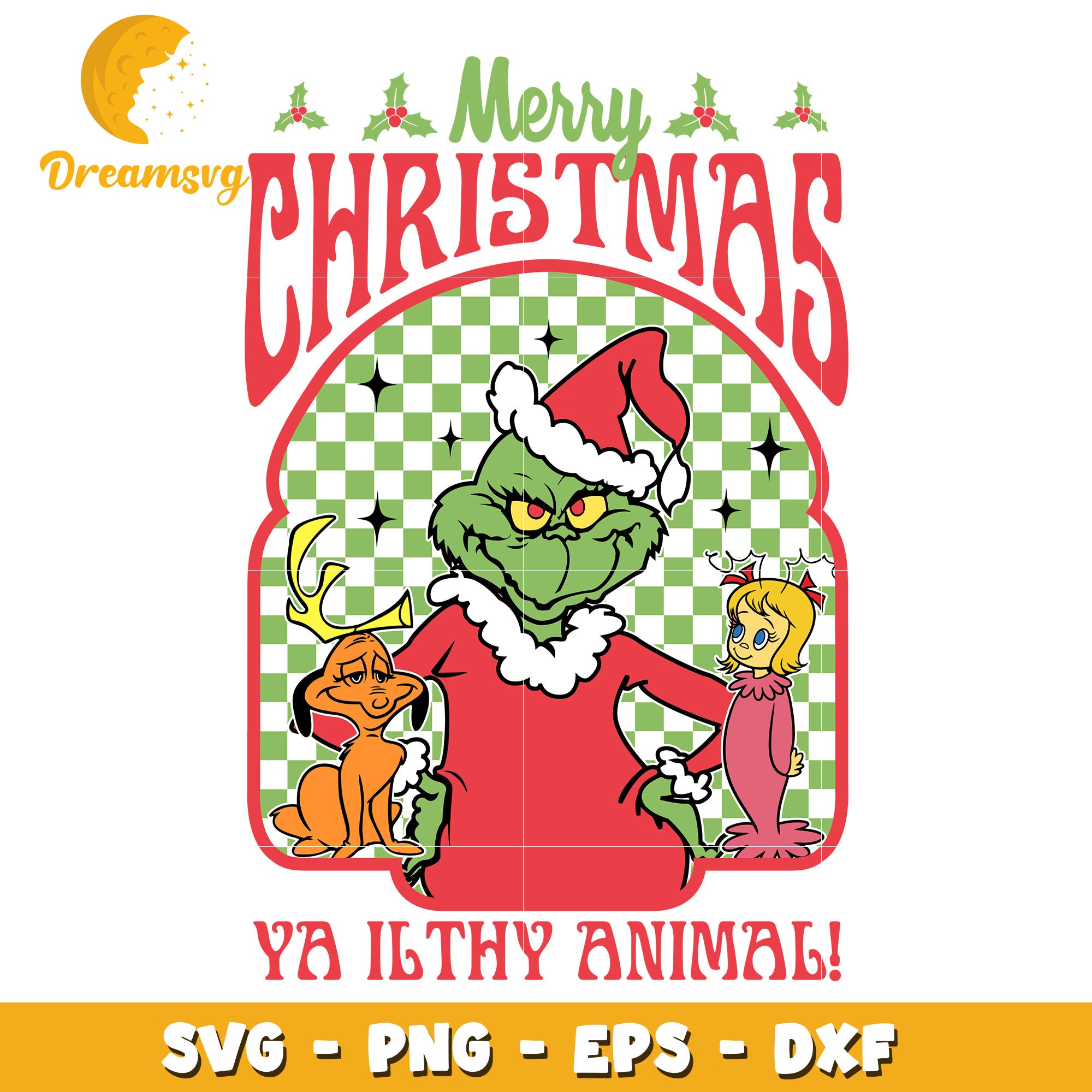 Merry christmas ya ilthy animal svg, santa Grinch svg, Christmas svg