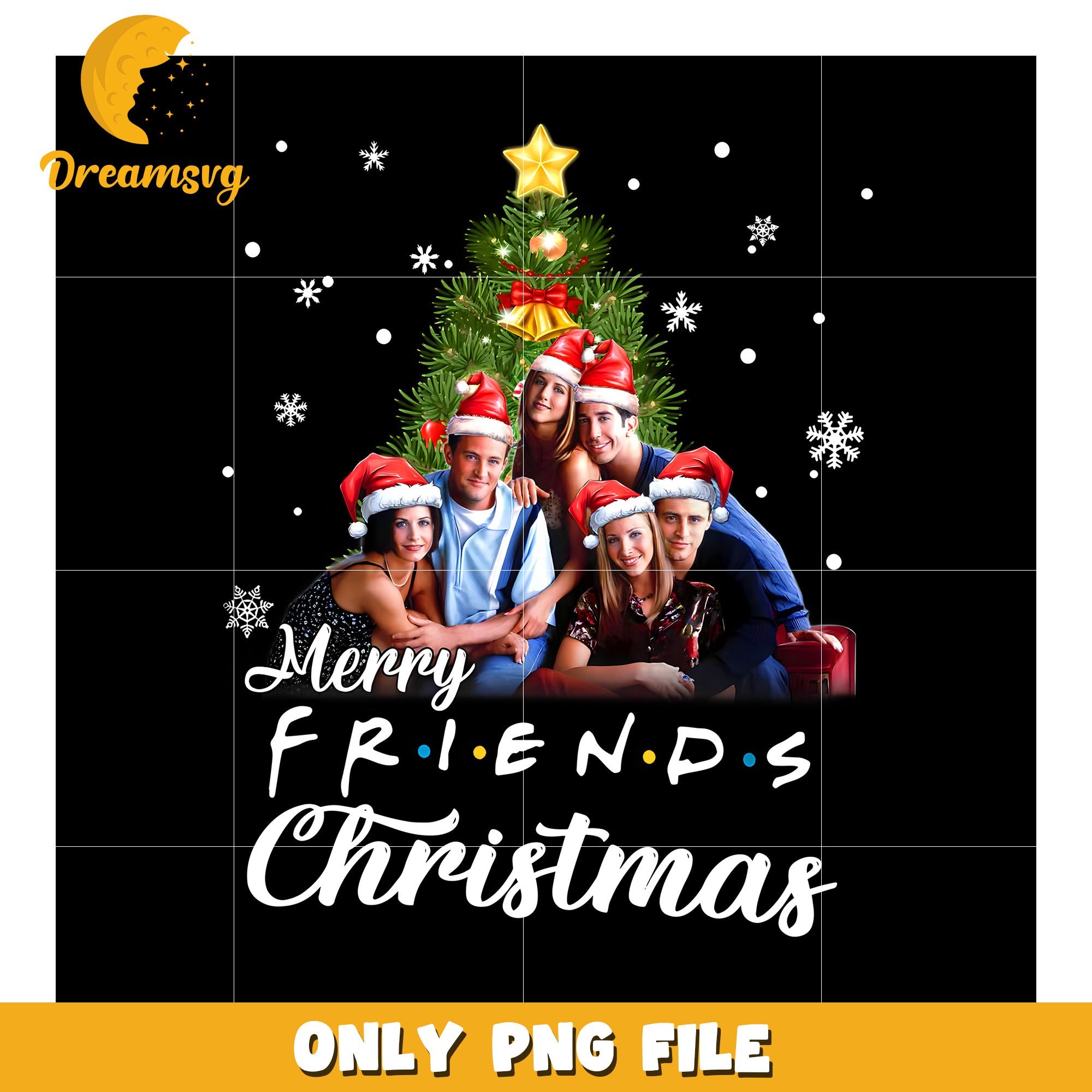 Merry friends christmas png, disney night png, winter sparkle png