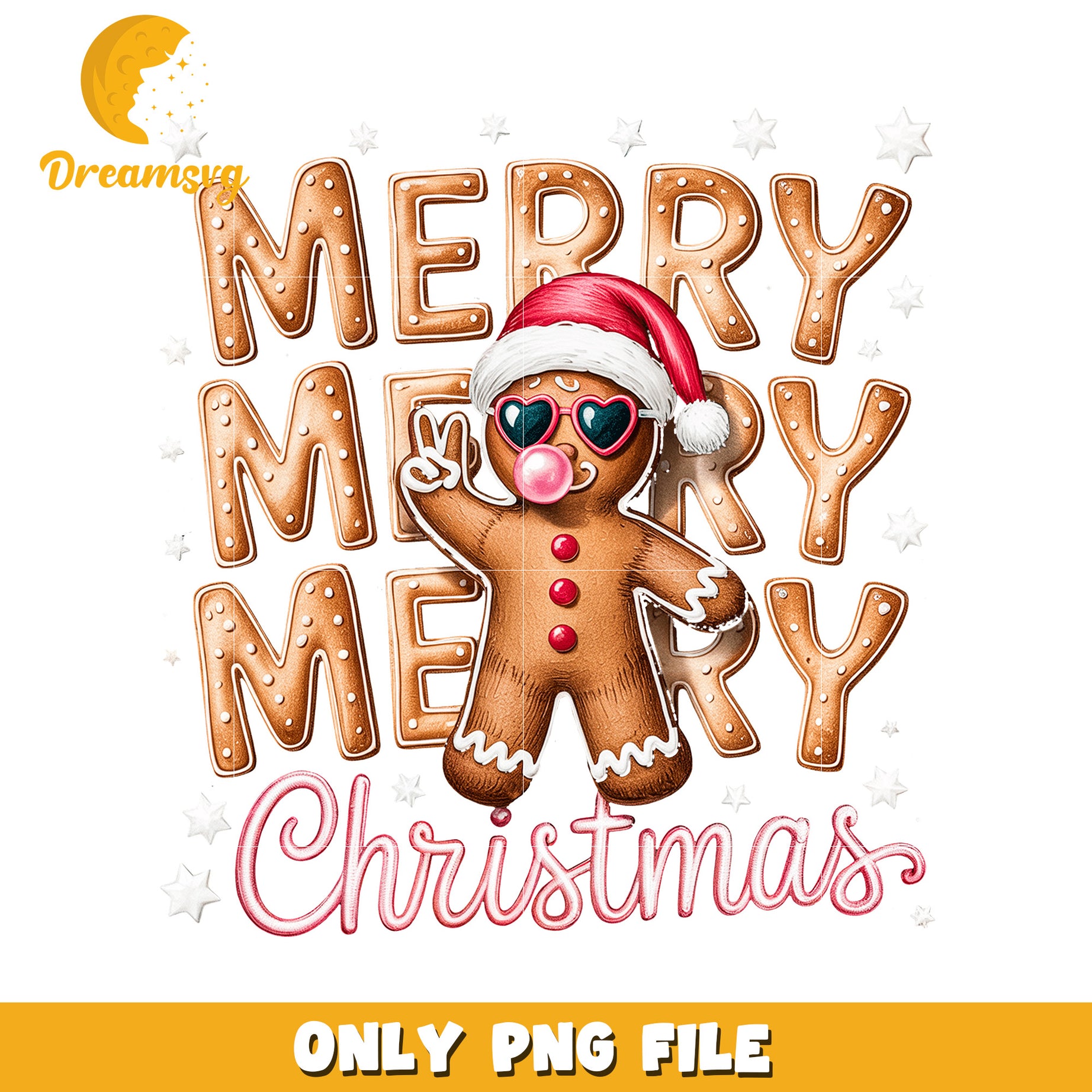 Merry ginger png, merry christmas​ png, christmas bell png