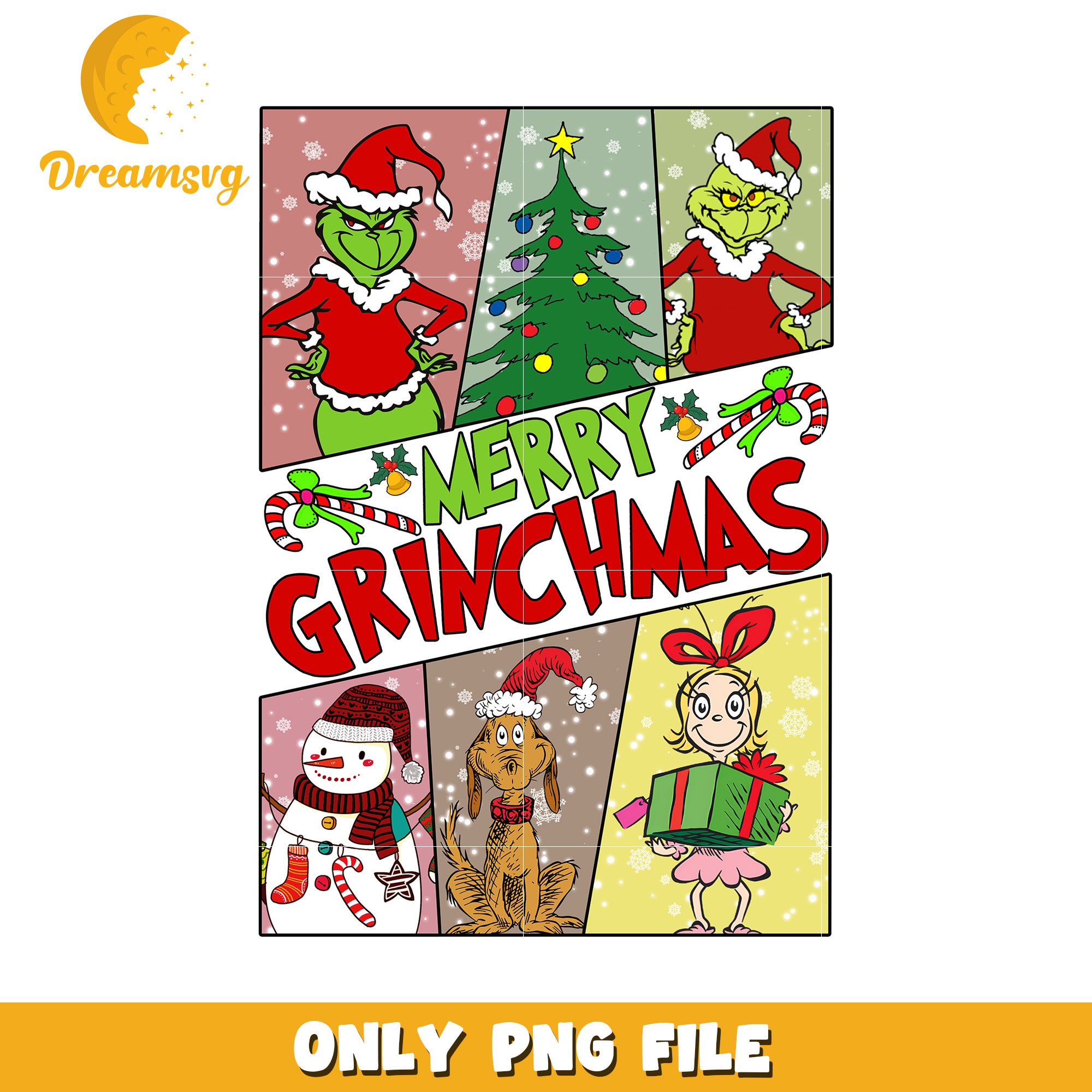 Merry grinchmas design png, christmas cookies png, grinch cartoon​ png