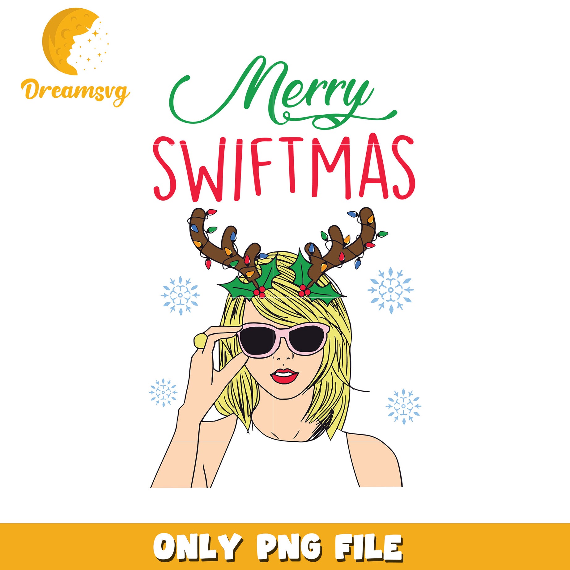 Merry swiftmas taylor swift reindeer png, reindeer png, taylor swift png