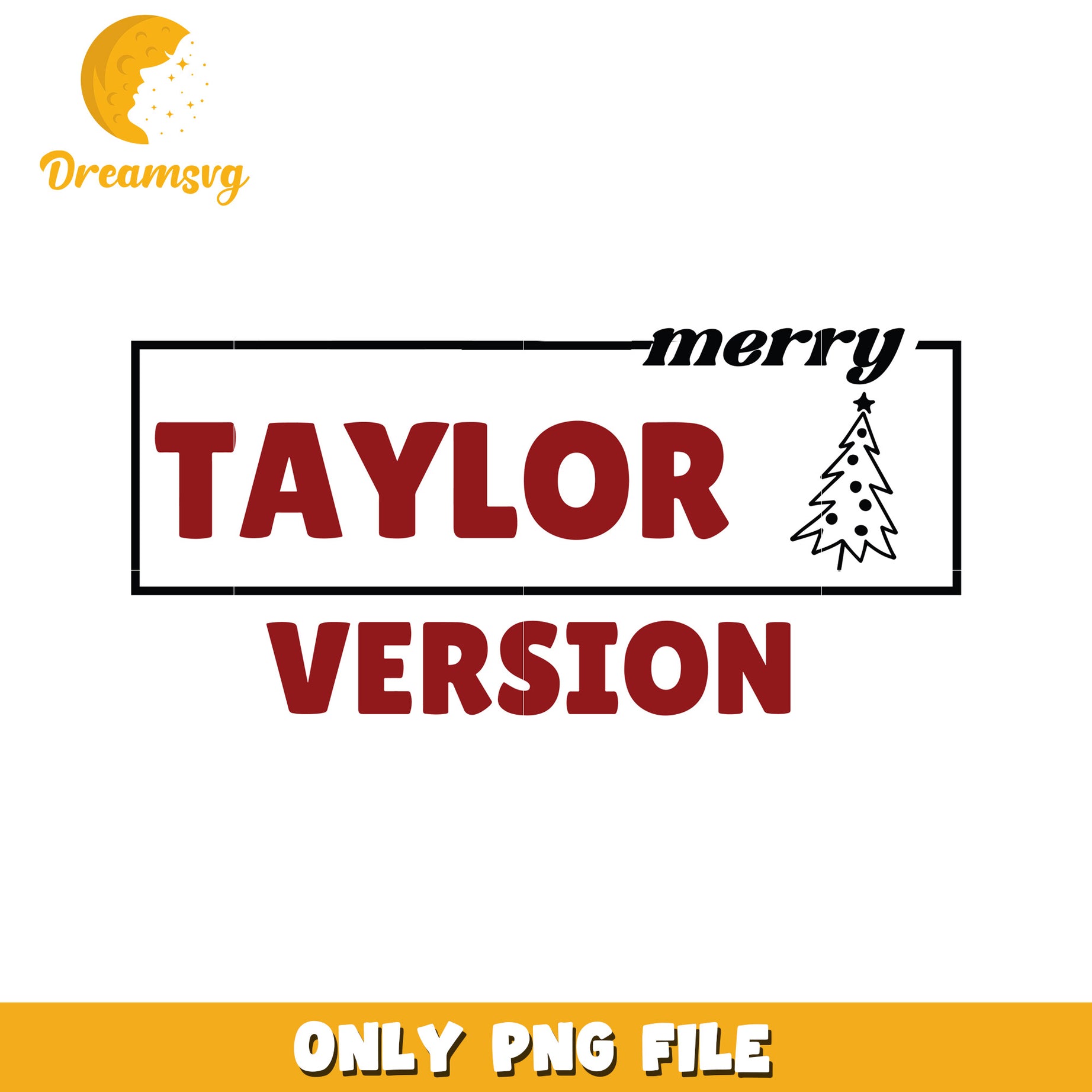 Merry taylor version font design png, taylor swift png
