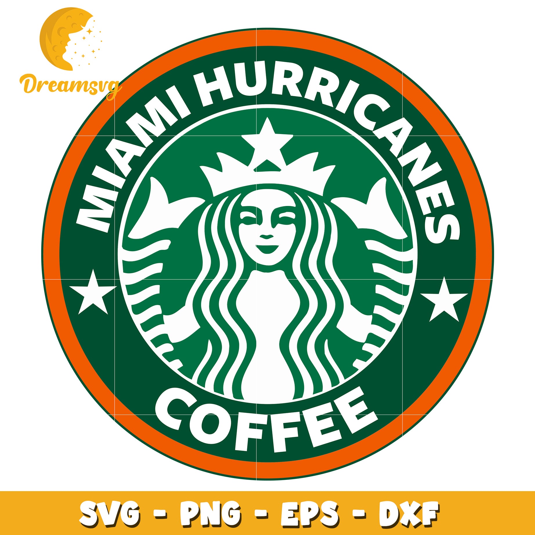 Miami Hurricanes Coffee SVG PNG EPS DXF